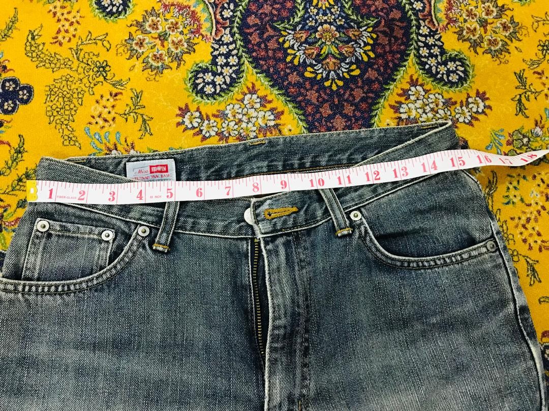 Edwin 💥Flare💥VINTAGE EDWIN 503 DISTRESSED DENIM Size 30" / US 8 / IT 44 - 10 Thumbnail