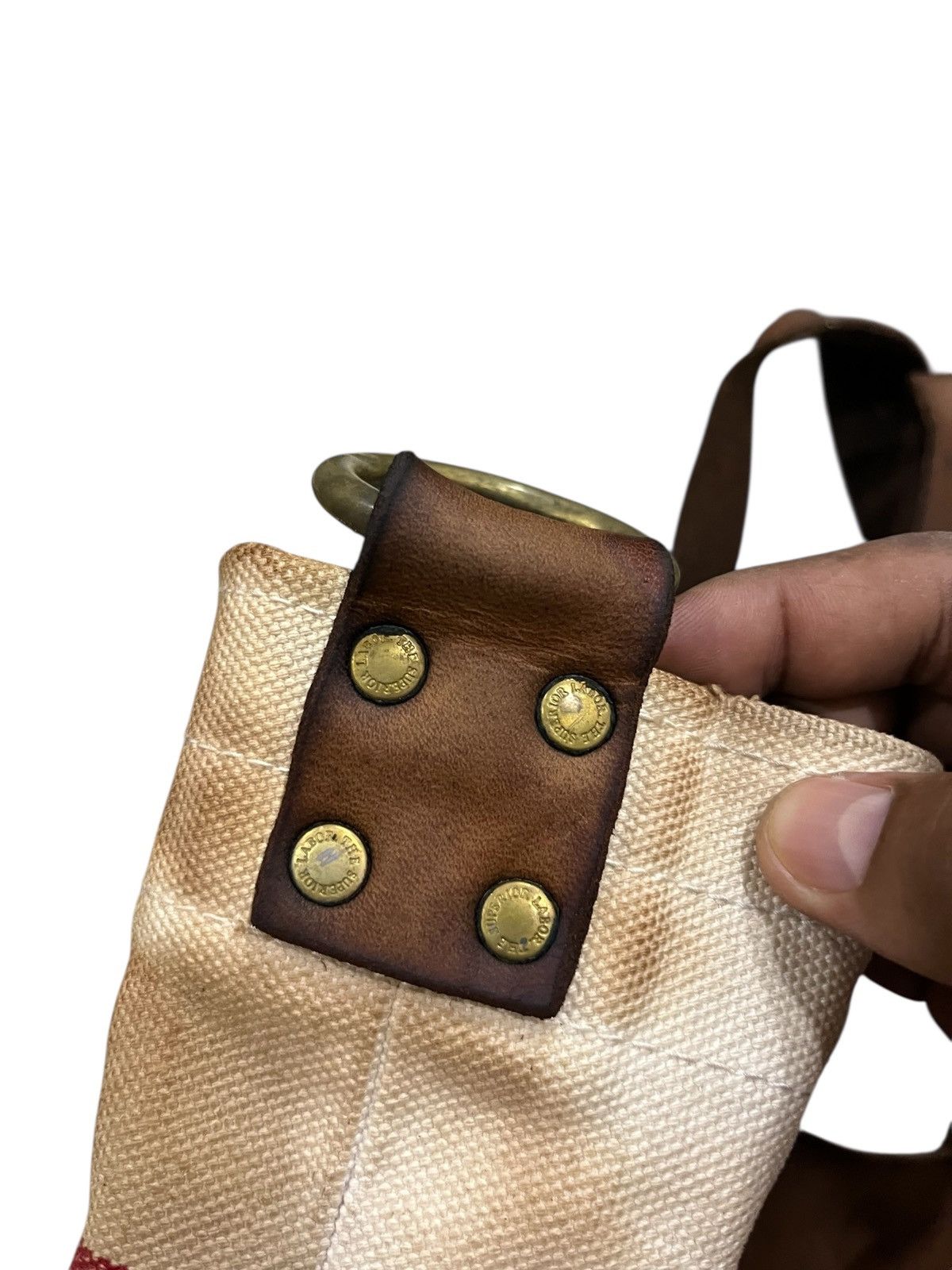 Japanese Brand vintage THE SUPERIOR LABOUR JPN CANVAS LEATHER SHOULDER BAG Size ONE SIZE - 11 Thumbnail
