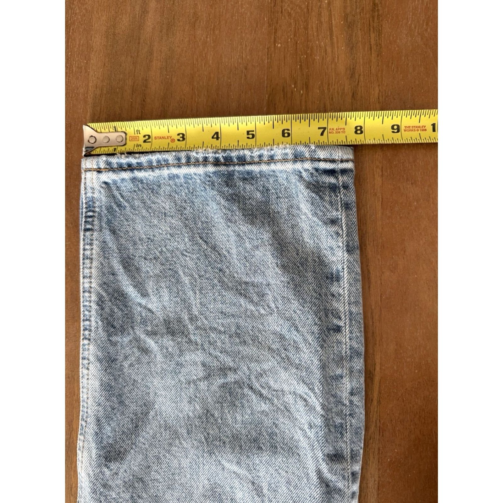 Vintage VINTAGE Denim Forum Joni High Rise Loose Jeans 27x29 Relaxed Straight 90s Y2K Blue 100% Cotton Womens Jeans } Size 28" / US 6 / IT 42 - 7 Thumbnail