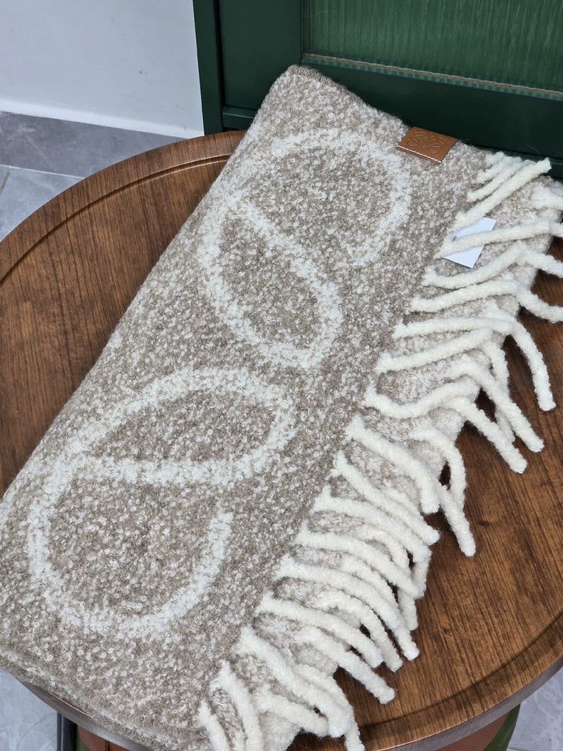 Loewe LOEWE A beige scarf with sheep's hair Size ONE SIZE - 5 Thumbnail