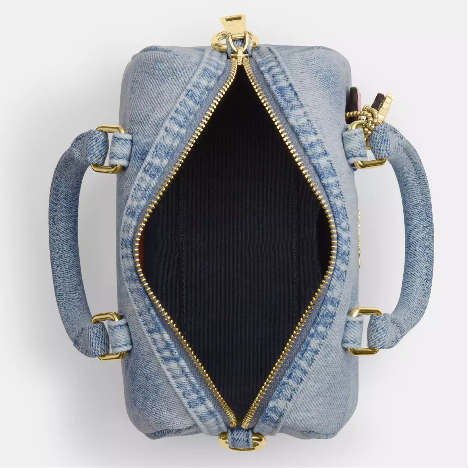 Coach Mini Rowan Crossbody Bag In Loved Denim With Charms CDY30 Size ONE SIZE - 11 Thumbnail