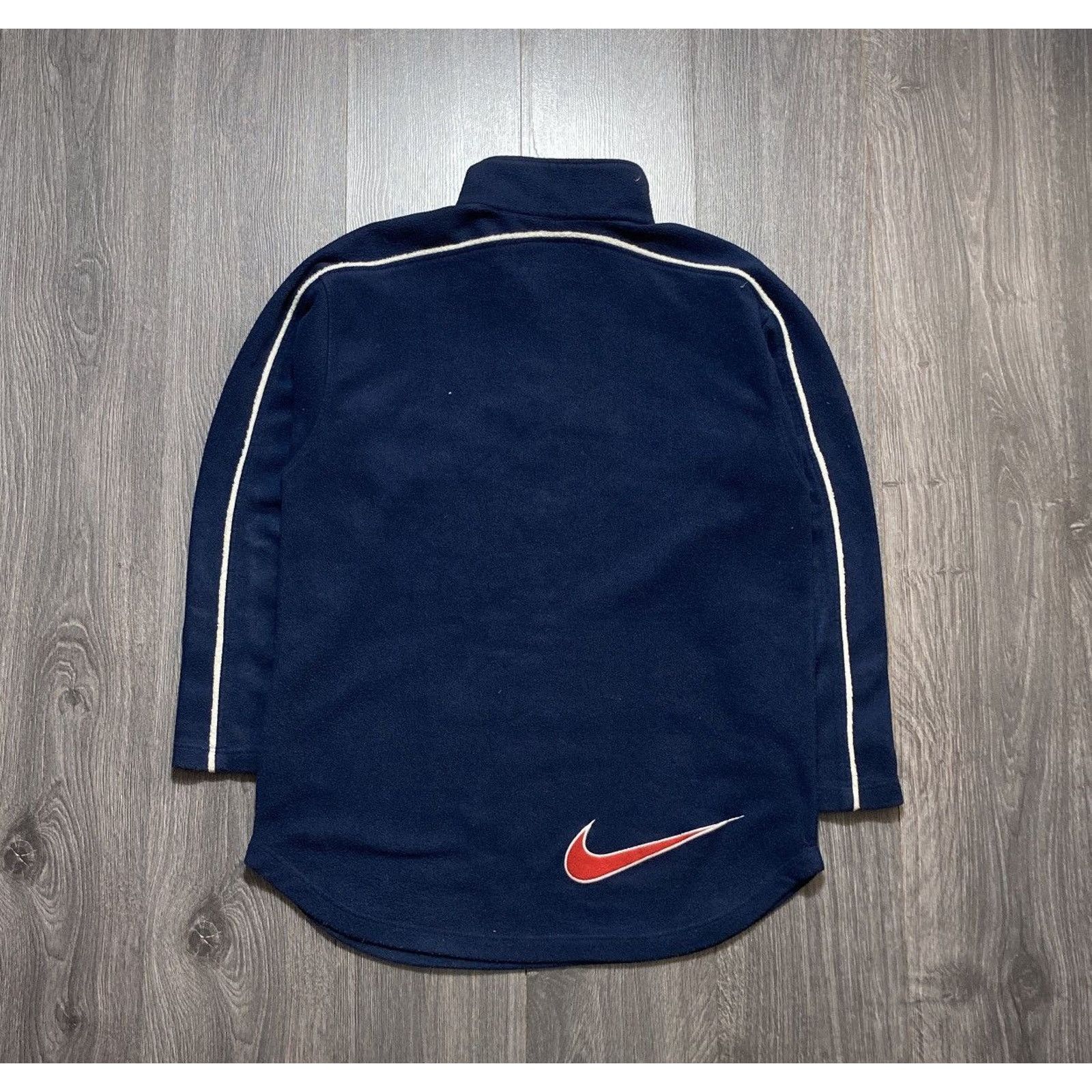Nike × Vintage 90s Vintage Nike Fleece Sweatshirt Retro Big Logo Size US L / EU 52-54 / 3 - 4 Thumbnail