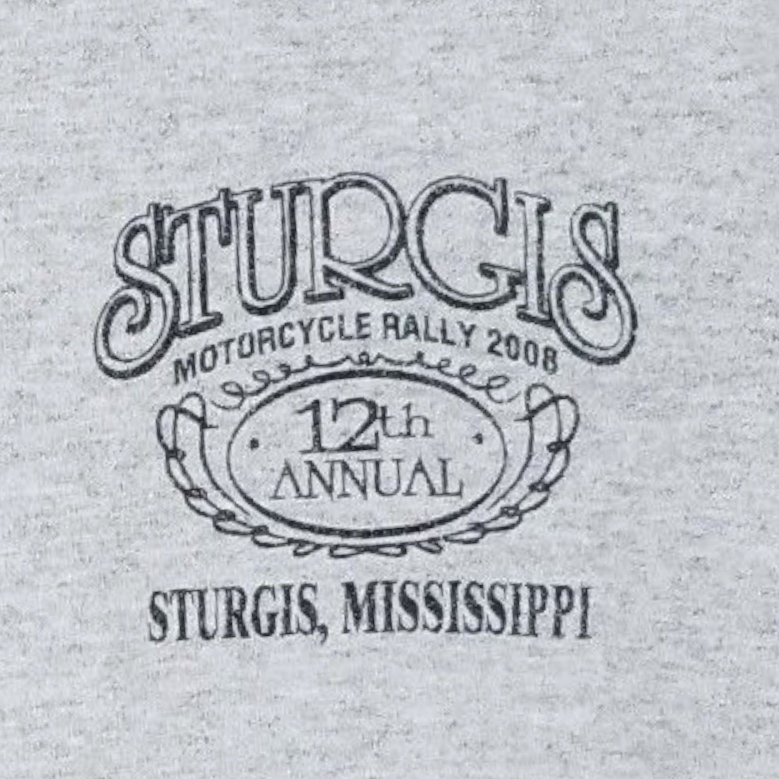 Gildan Sturgis MS Motorcycle Rally T Shirt Mens L 2008 Bikers Size US L / EU 52-54 / 3 - 3 Thumbnail