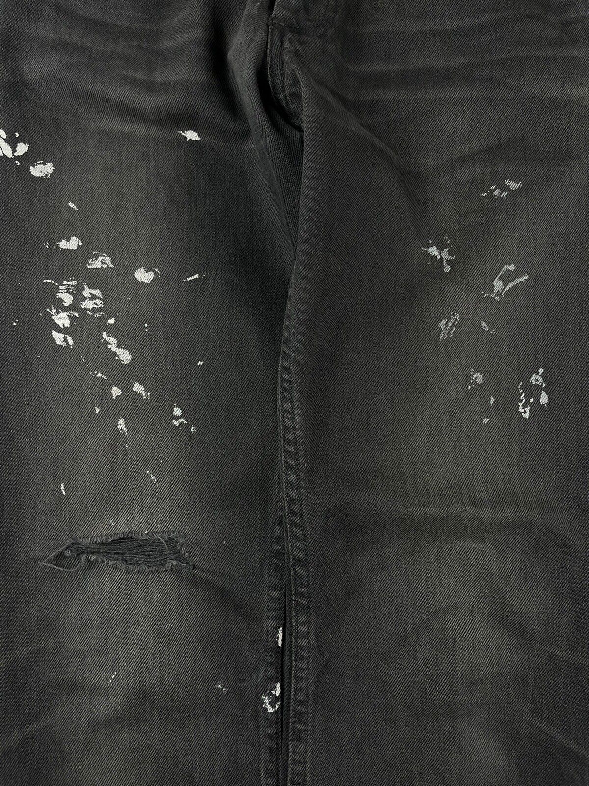 Vintage AW00 Helmut Lang Charcoal Bootcut Painter Denim Jeans Size US 27 - 5 Thumbnail