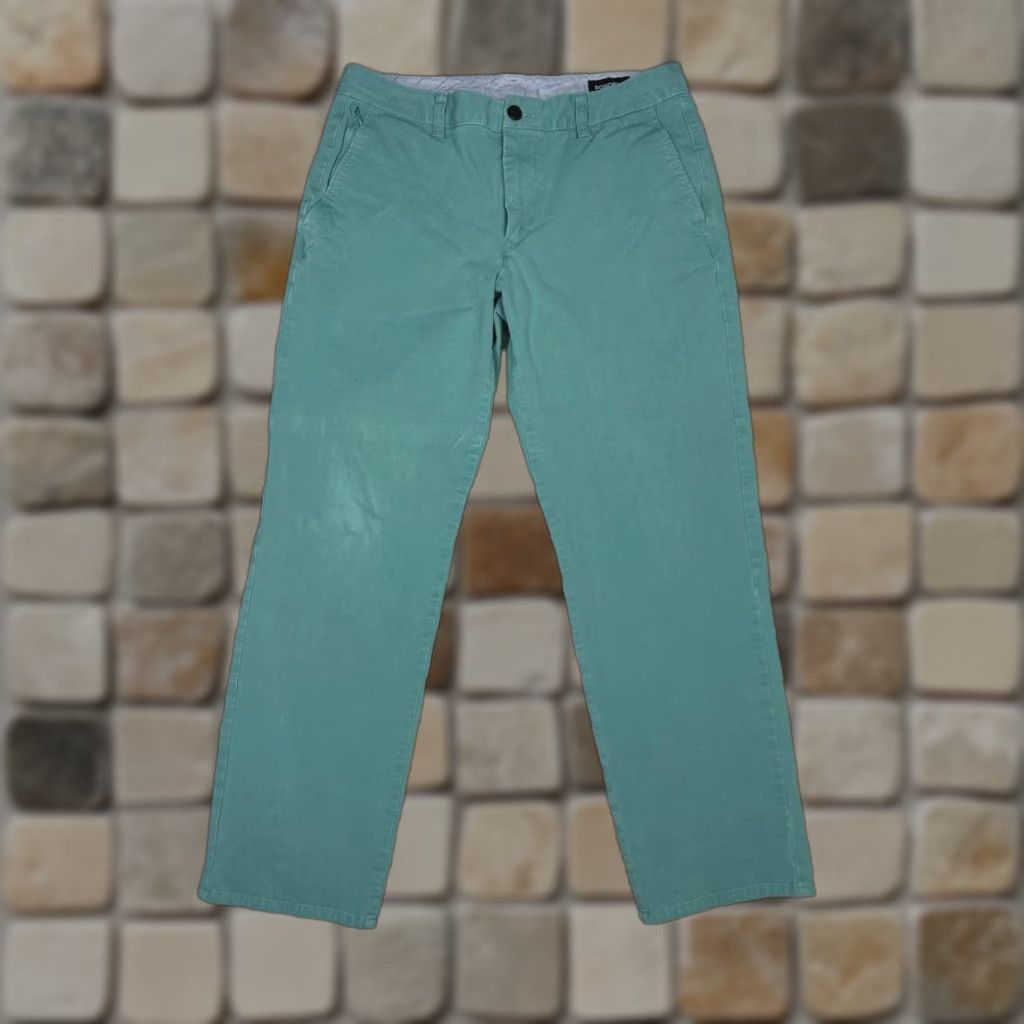 Bonobos Bonobos Chino Pants Mens 32x30 Blue Cotton Stretch Straight Leg Mid Rise Casual Shirt? Size US 32 / EU 48 - 1 Thumbnail