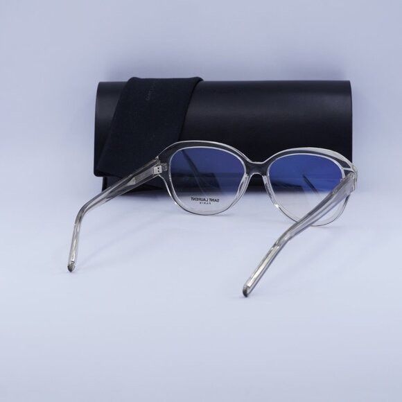 Saint Laurent Paris Saint Laurent SL411 004 Eyeglasses Transparent 57mm Square Size ONE SIZE - 11 Thumbnail