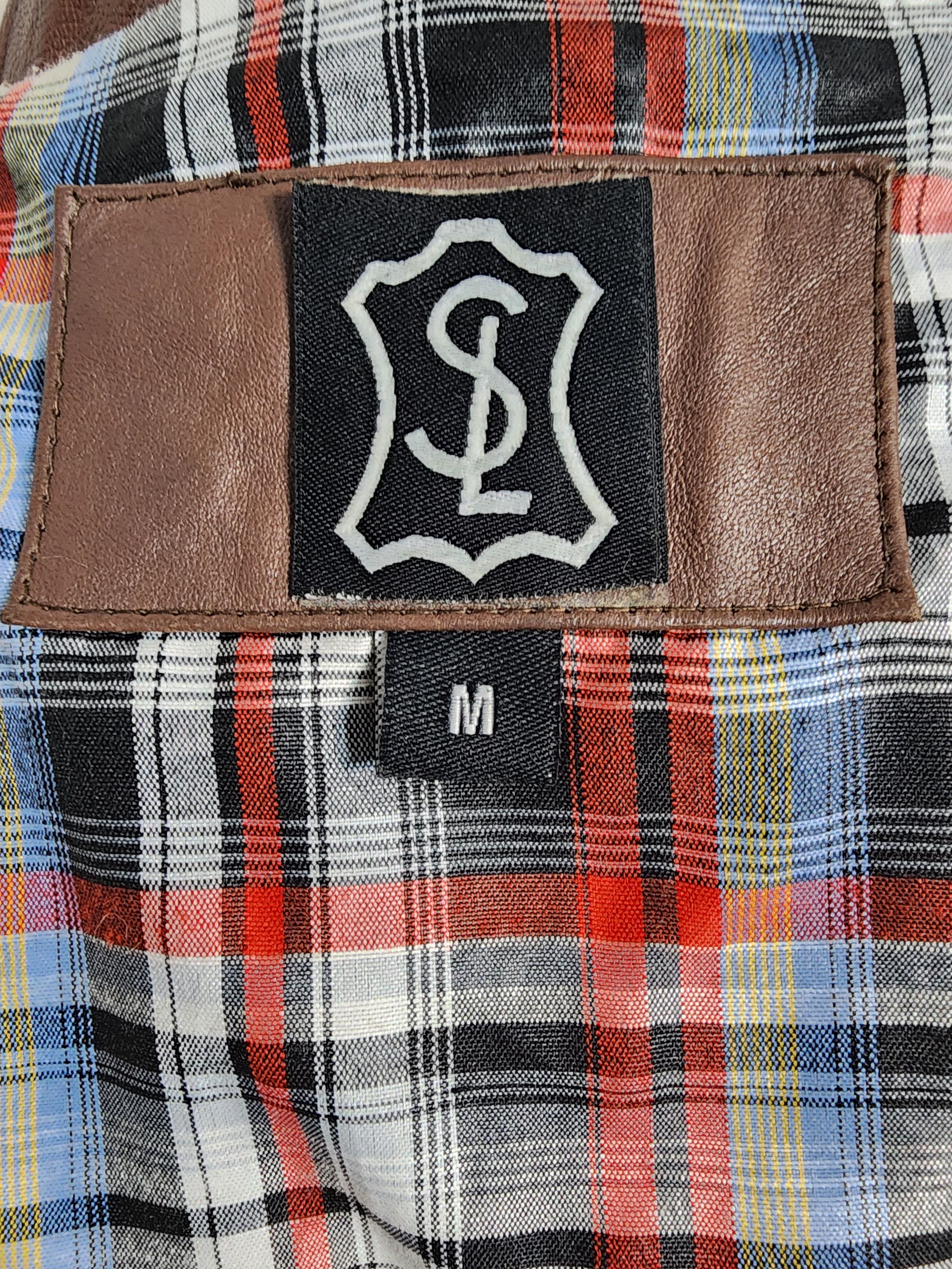Other Brown Leather Jacket: Men's Zippered Bomber with Pockets Size US M / EU 48-50 / 2 - 10 Thumbnail