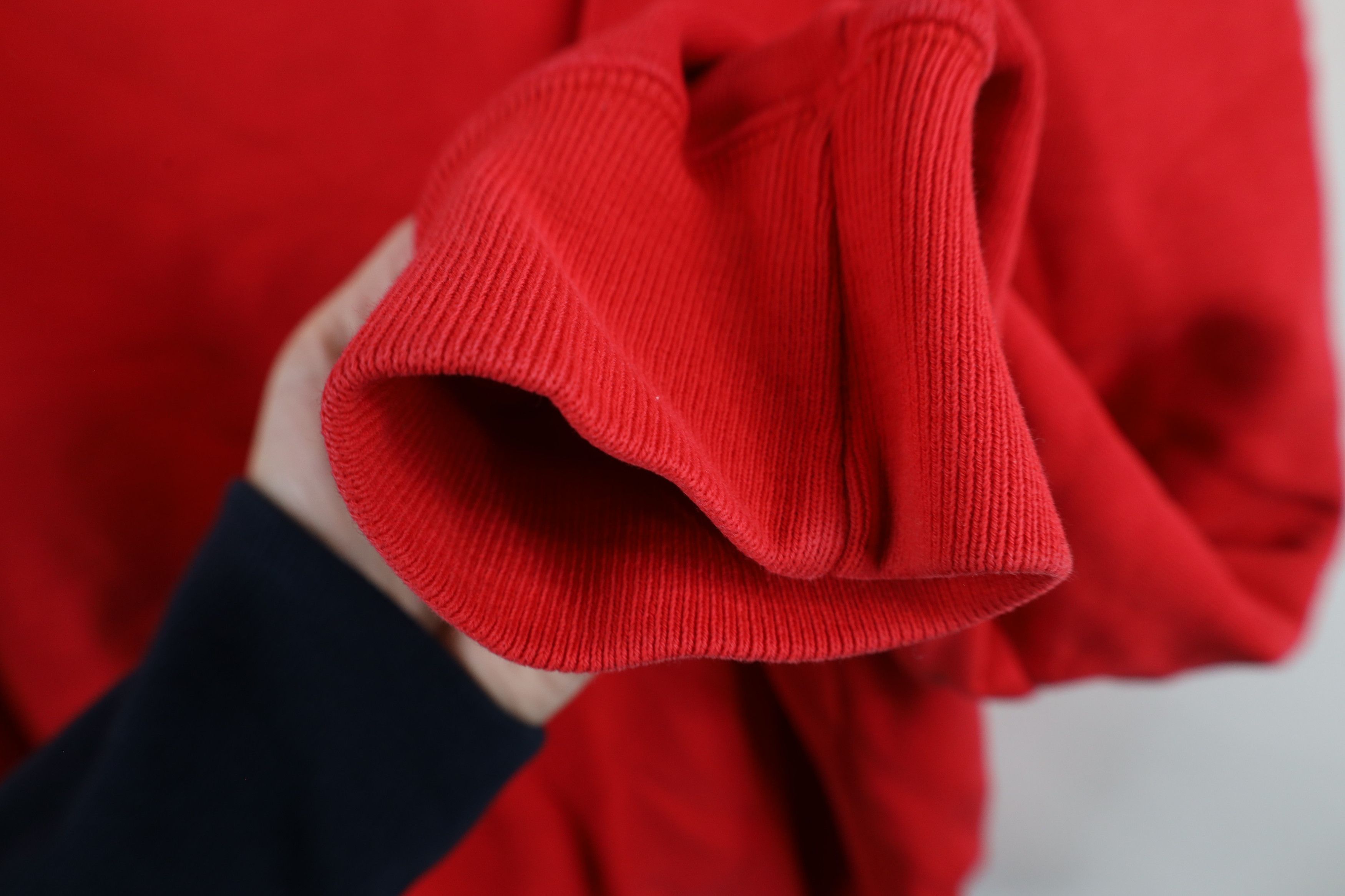 Nautica × Vintage Vintage 90s Nautica French Terry Crewneck Sweatshirt Red Size US L / EU 52-54 / 3 - 7 Thumbnail