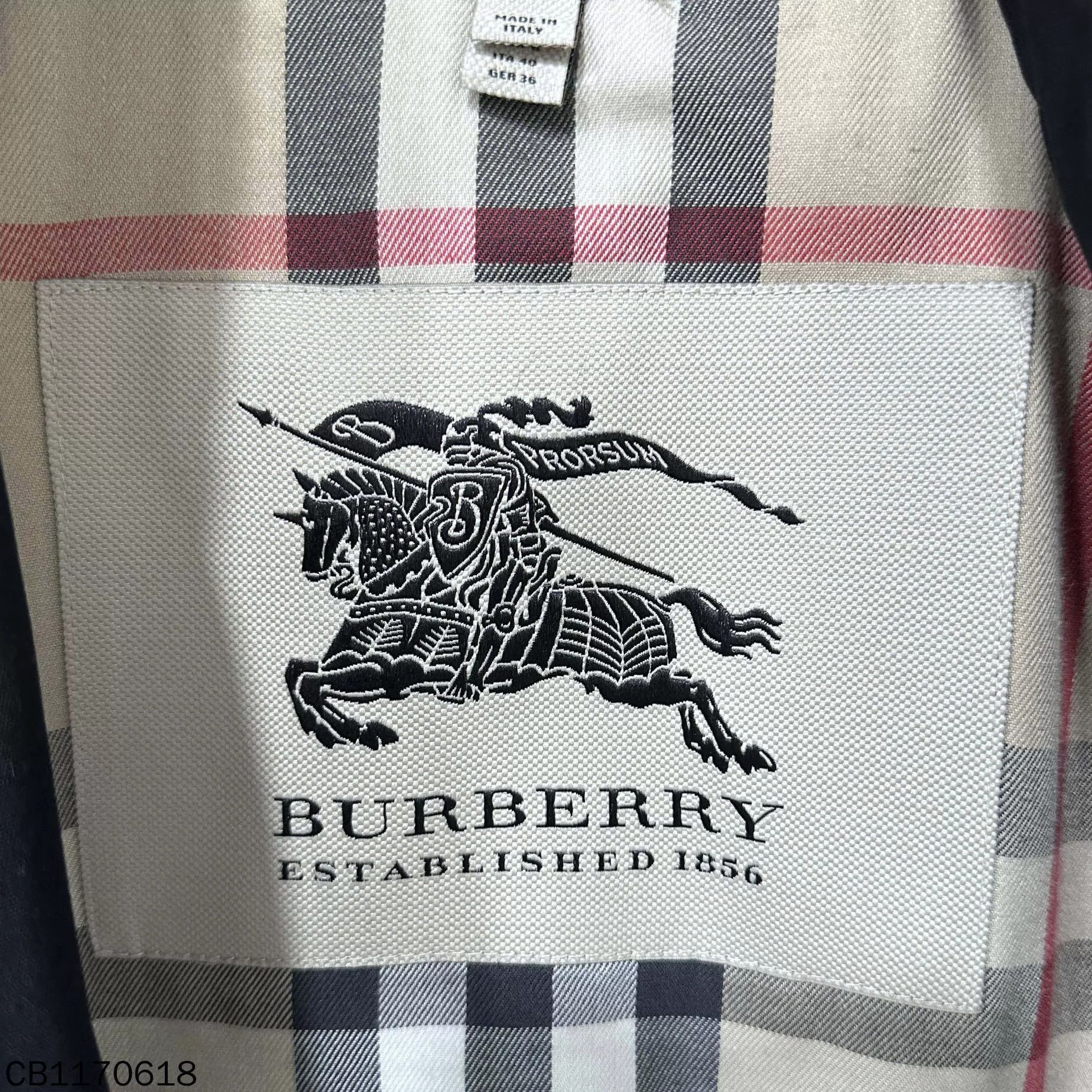 Burberry Burberry Long Trench Coat Black Check UK8 Size S / US 4 / IT 40 - 5 Thumbnail