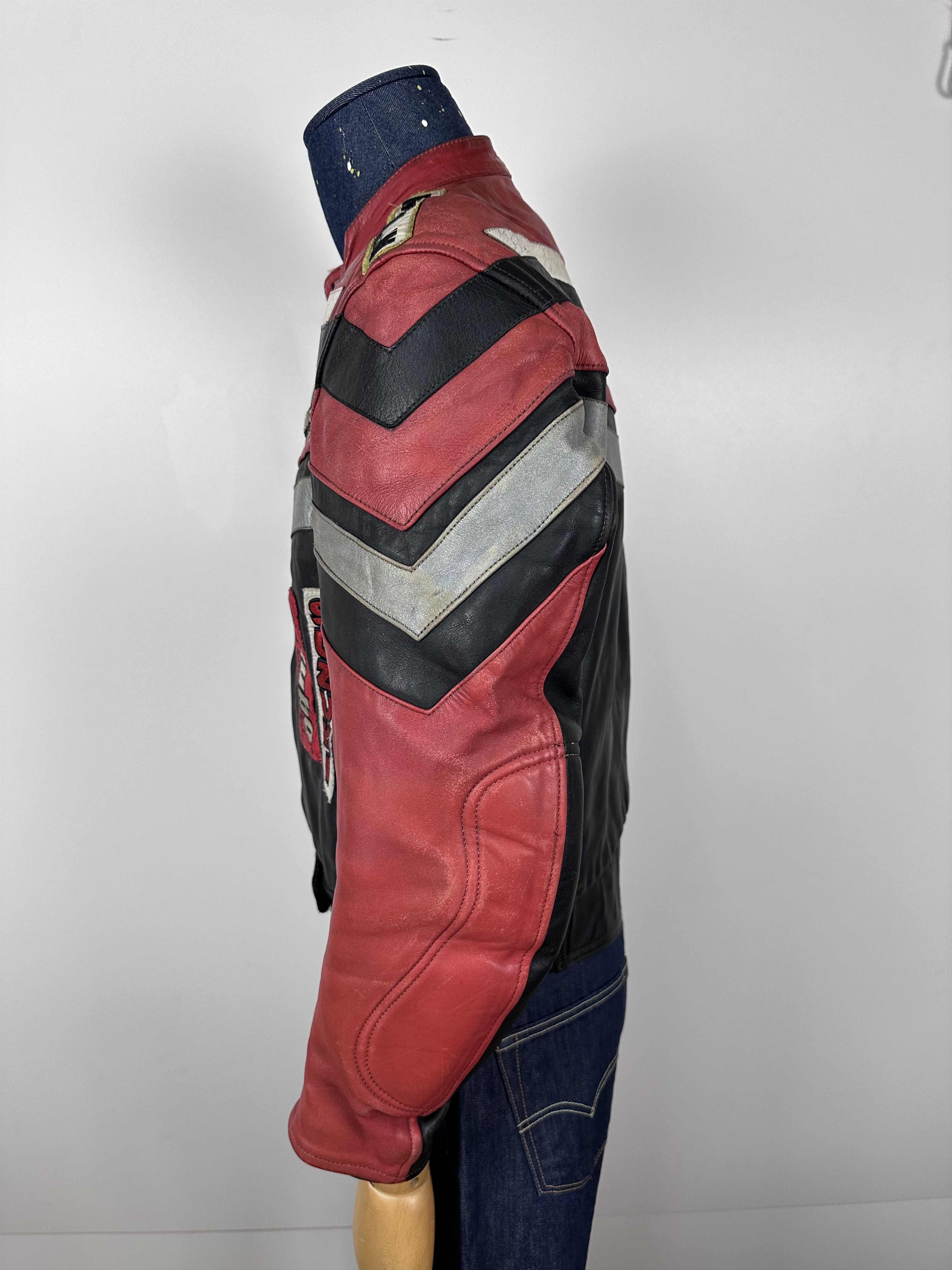 Vintage Honda Motul Suzuki Racing Vintage Leather Moto IXS Jacket Size US L / EU 52-54 / 3 - 10 Thumbnail