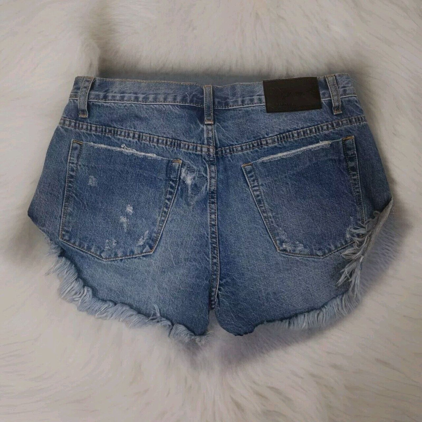 One Teaspoon One Teaspoon Bandits Relaxed Button Fly micro Short 26 W 30 Size 26" / US 2 / IT 38 - 2 Thumbnail