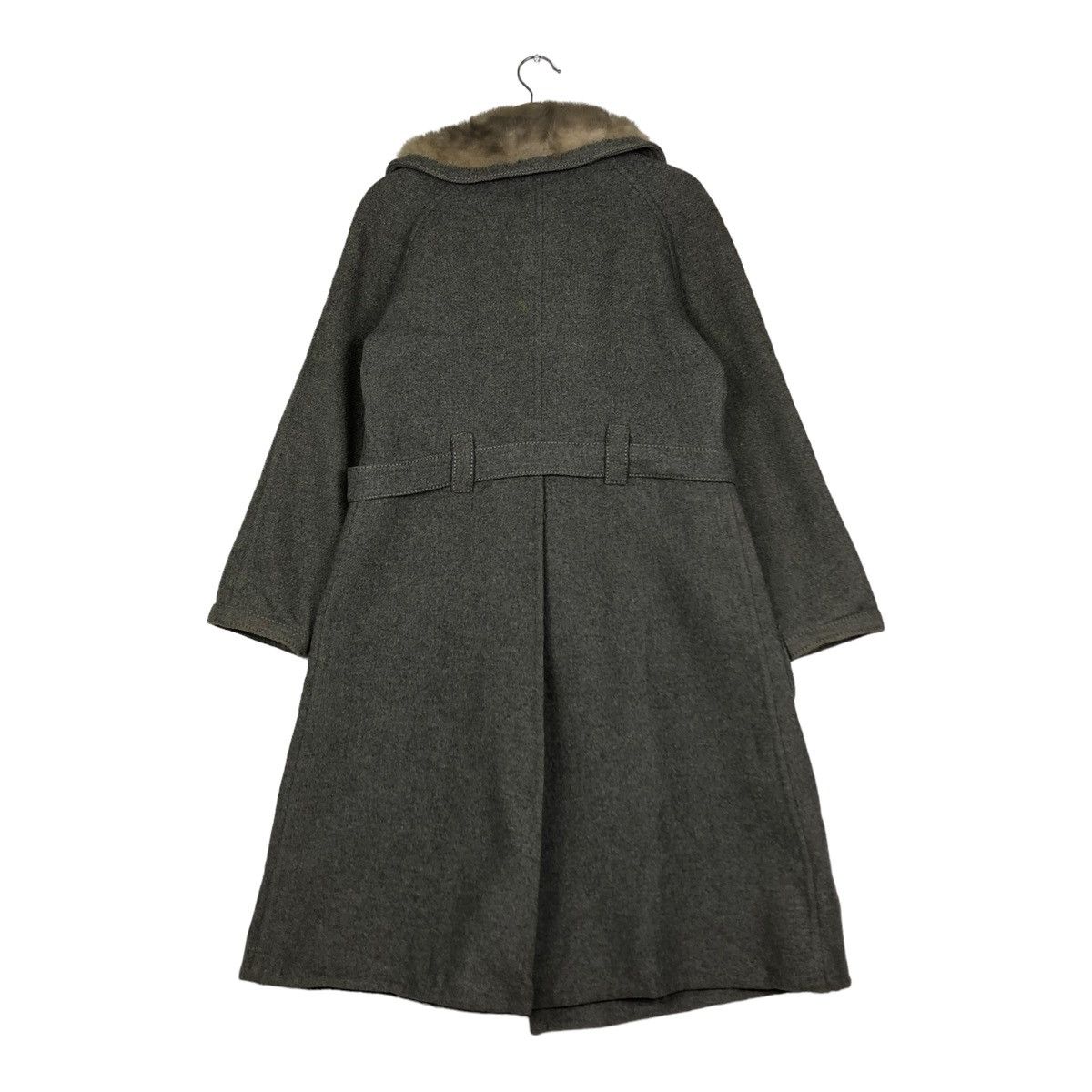 Vintage 🔥VINTAGE LONG JACKET FOX FUR DOUBLE COLLAR FRANVAL PARIS Size US S / EU 44-46 / 1 - 8 Thumbnail
