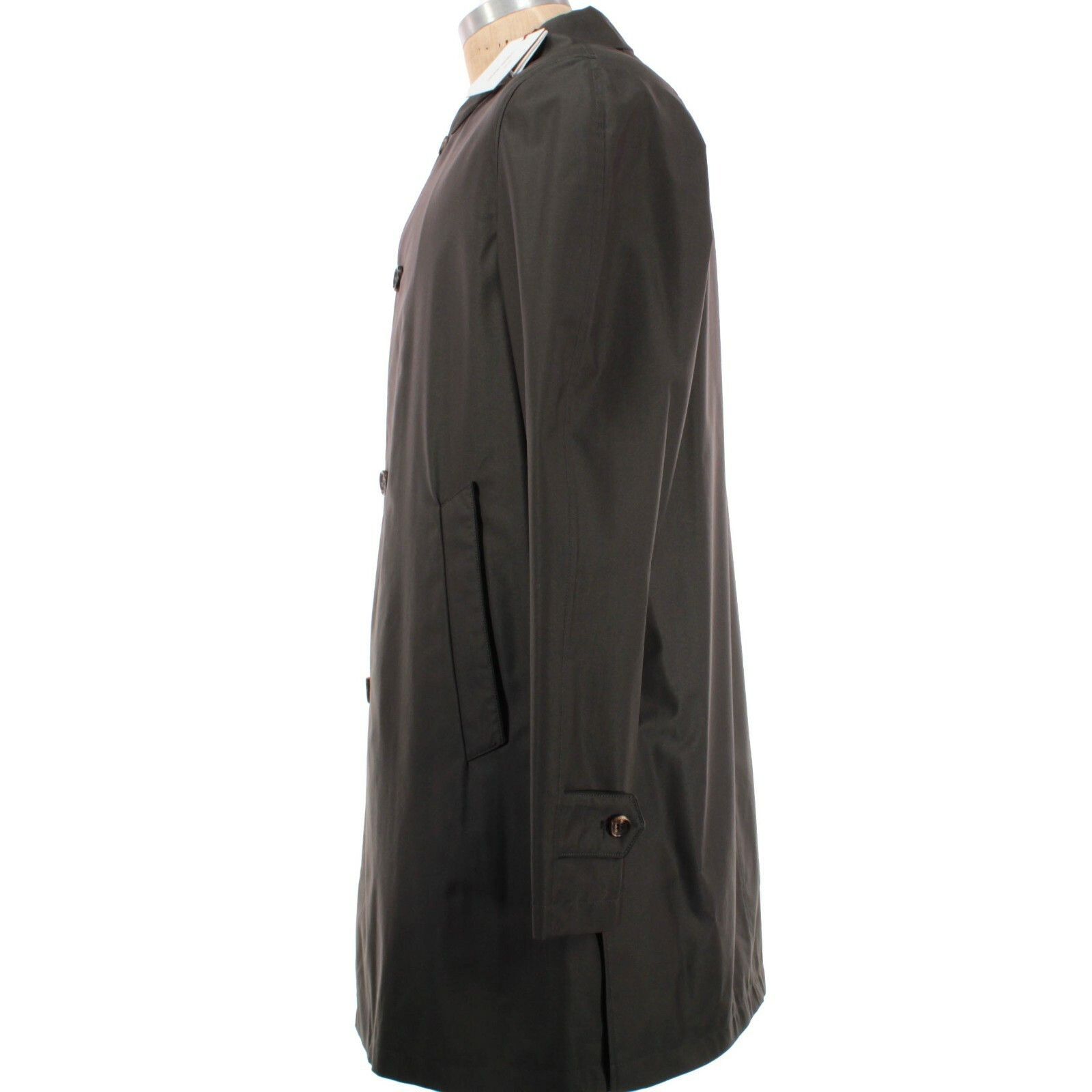 Luciano Barbera Luciano Barbera Coat Size L US In Green Wool Blend Size US L / EU 52-54 / 3 - 3 Thumbnail