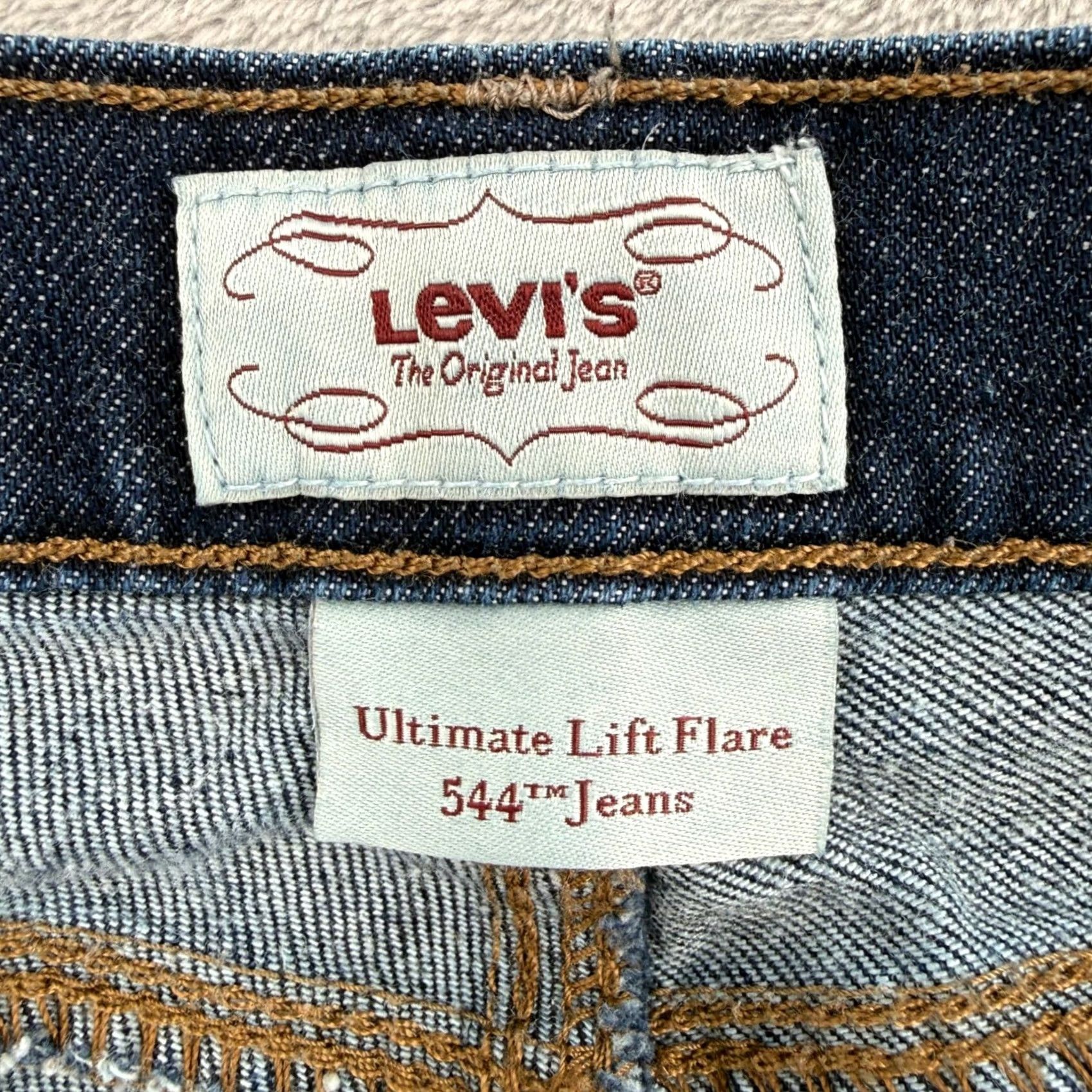 Levi's Levi's 544 Ultimate Lift Flare Jeans Dark Wash Denim Womens Size 16 Medium Size 38" / US 16 / IT 52 - 3 Thumbnail