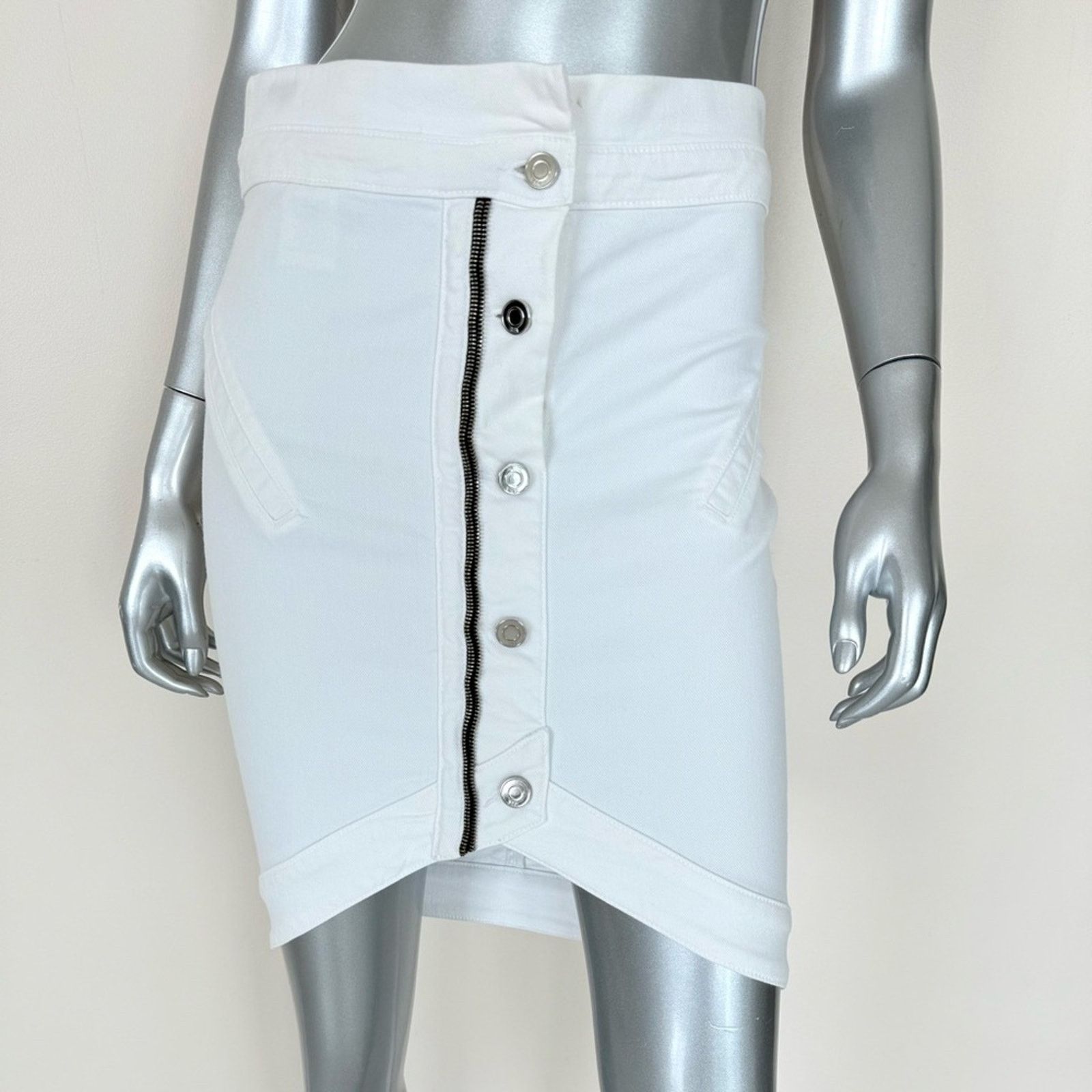 Rta RtA women jeans white skirt size S Retail 320$ Size 25" / US 0 / IT 36 - 3 Thumbnail