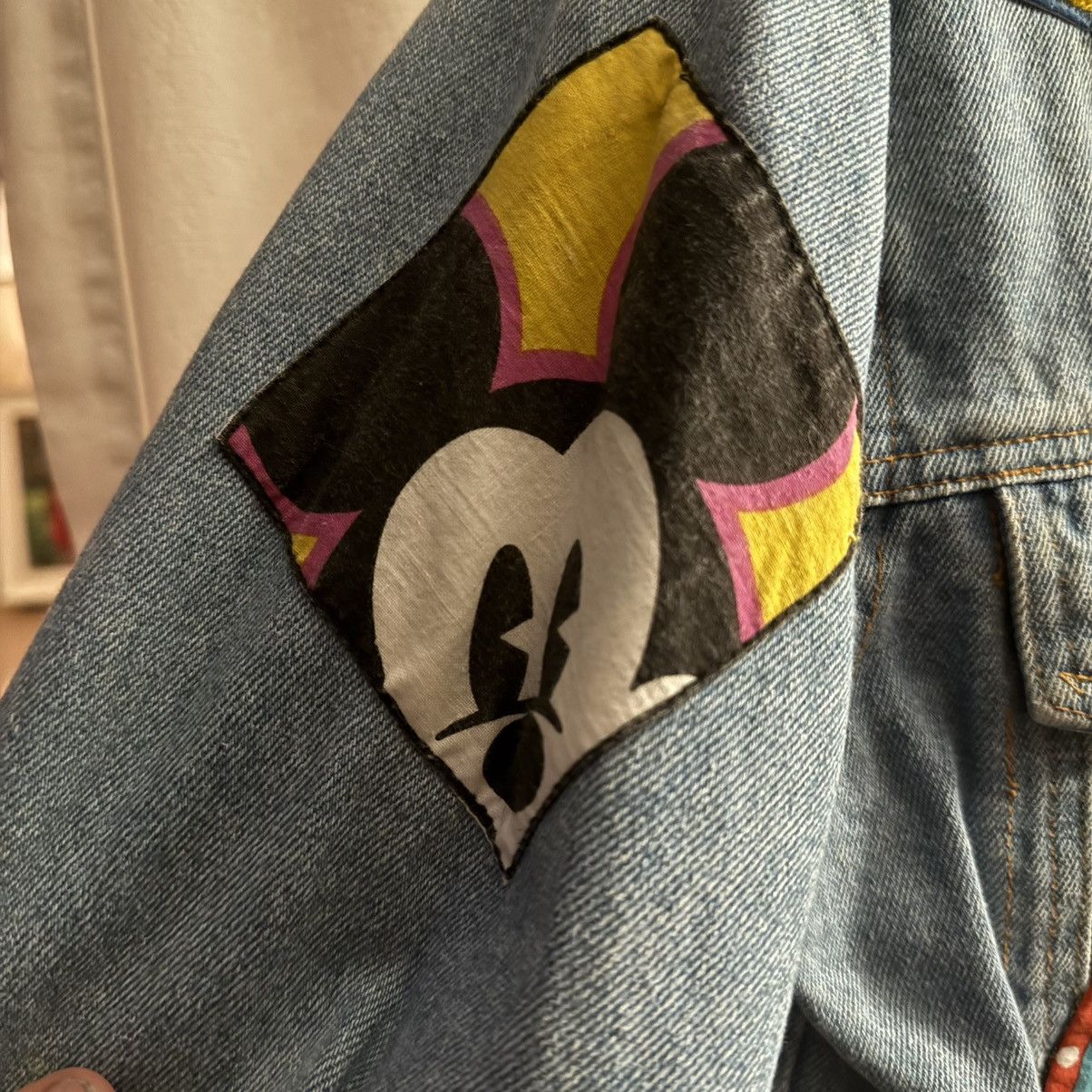 Disney Vintage Disney & Co. Mickey Mouse theme patched denim jacket Size S / US 4 / IT 40 - 10 Thumbnail