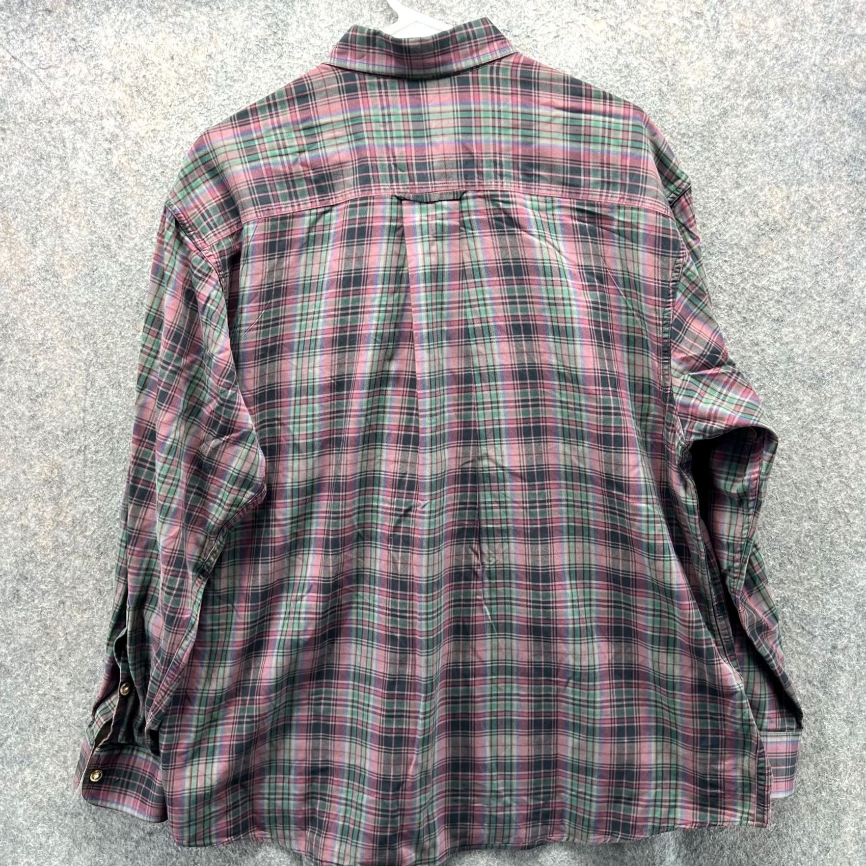 Orvis VINTAGE Orvis Shirt Mens Large Red Green Button Down Tattersall Plaid Flannel Cotton Size US L / EU 52-54 / 3 - 2 Thumbnail