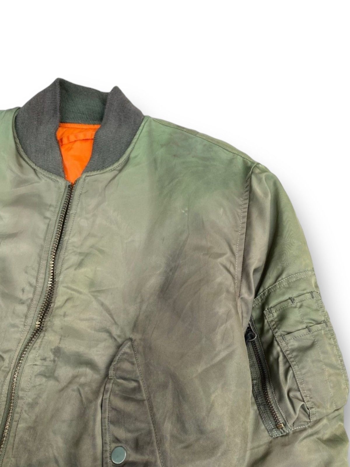 Vintage Vintage MA1 Flyer Intermediate Military Bomber Jacket. #C3 Size US M / EU 48-50 / 2 - 2 Thumbnail