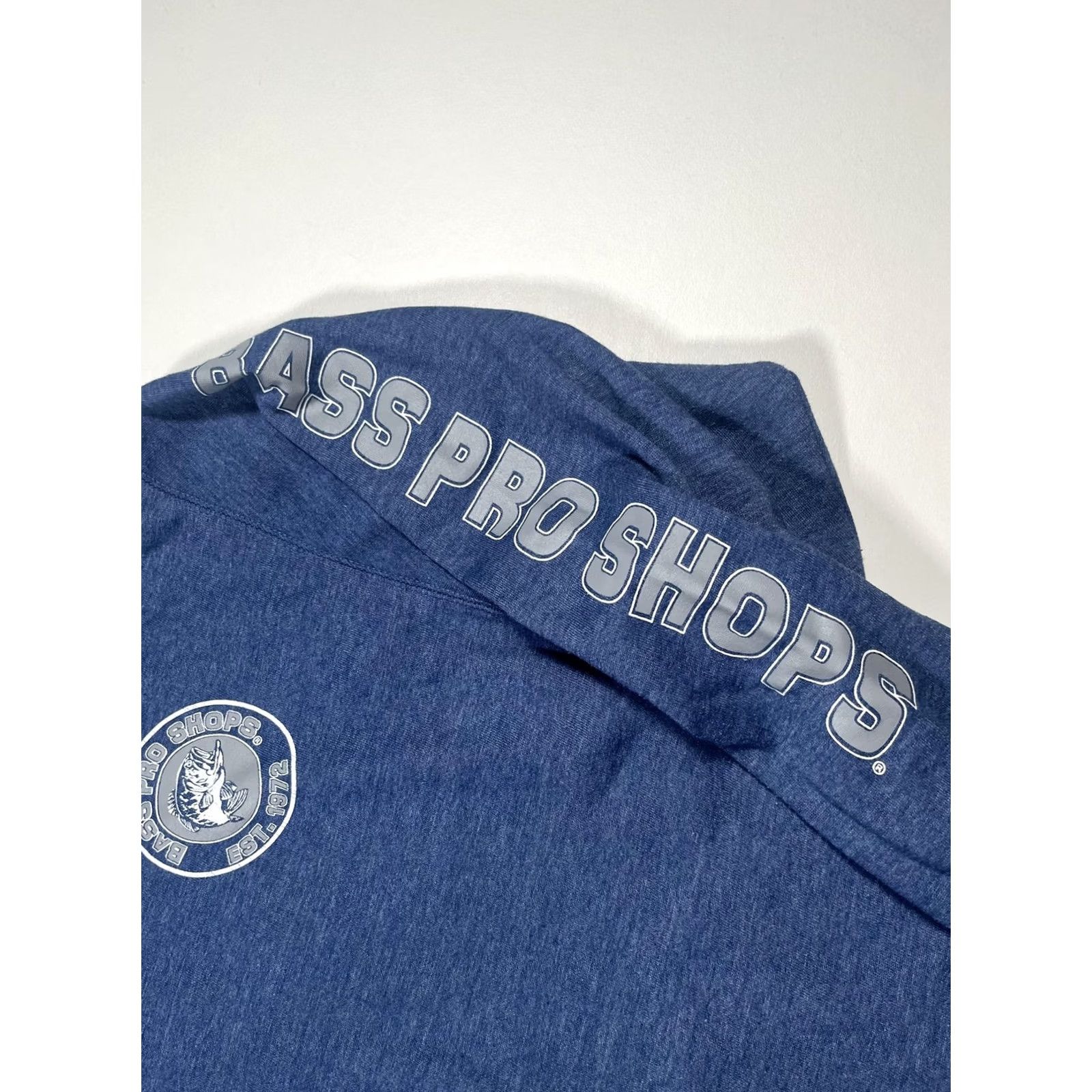 Bass Pro Shops Bass Pro Shops Hoodie Mens 2XL Blue Pullover Kangaroo Pocket Graphic Print Hooded Fisherman Outdoor Logo Mens Size US XXL / EU 58 / 5 - 5 Thumbnail