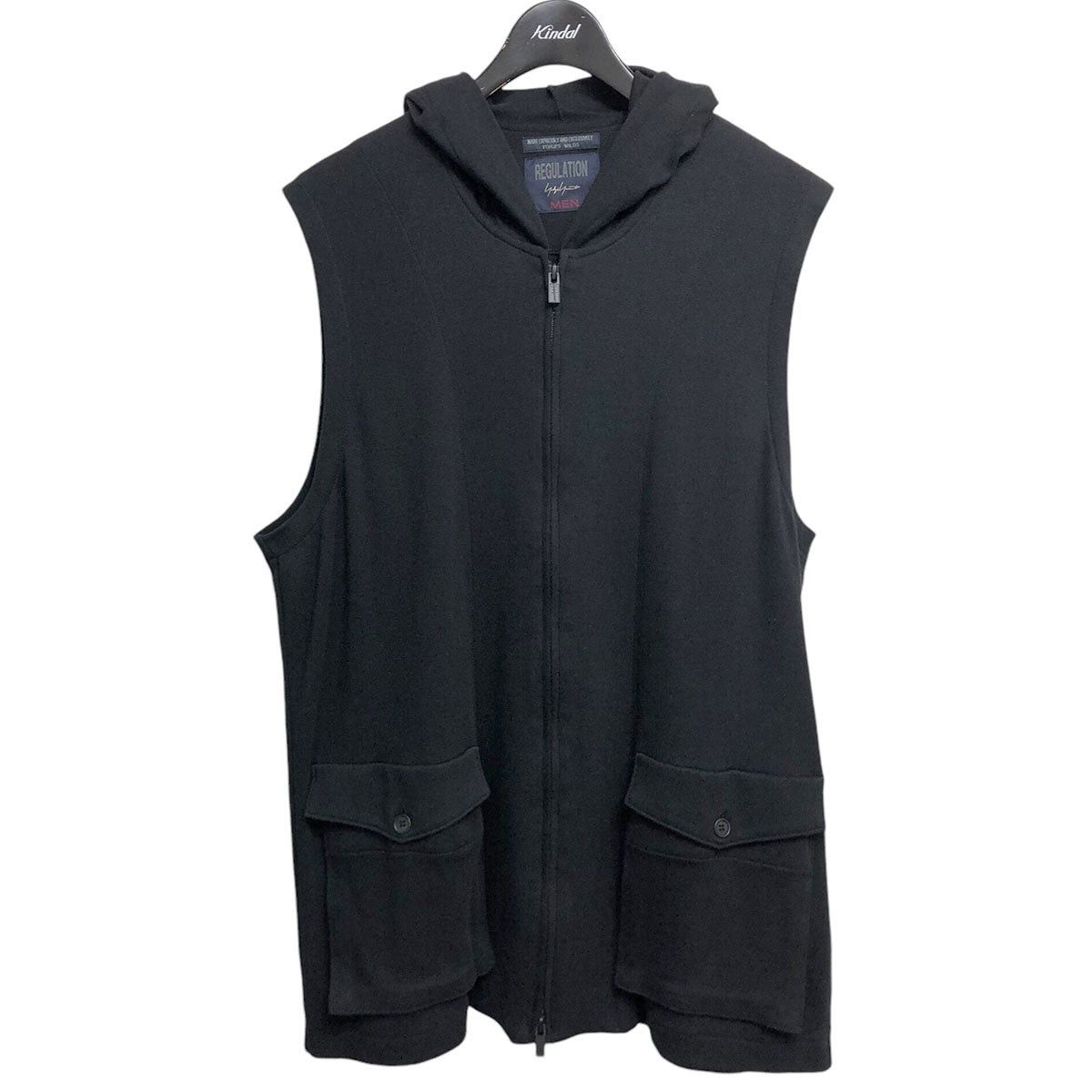 Yohji Yamamoto Yohji Yamamoto 24sscotton Smooth Re Zip Vest HS-T56-082 Size US L / EU 52-54 / 3 - 1 Thumbnail