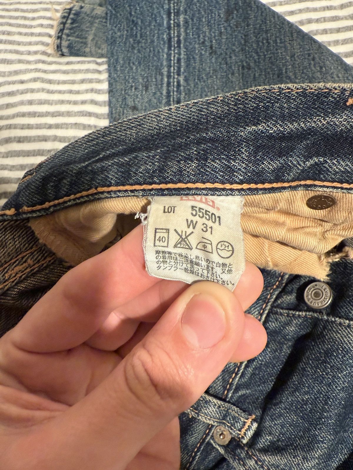 Levi's Vintage Clothing Repaired Japan Levi’s Vintage Clothing 1955 501 Size US 32 / EU 48 - 7 Thumbnail