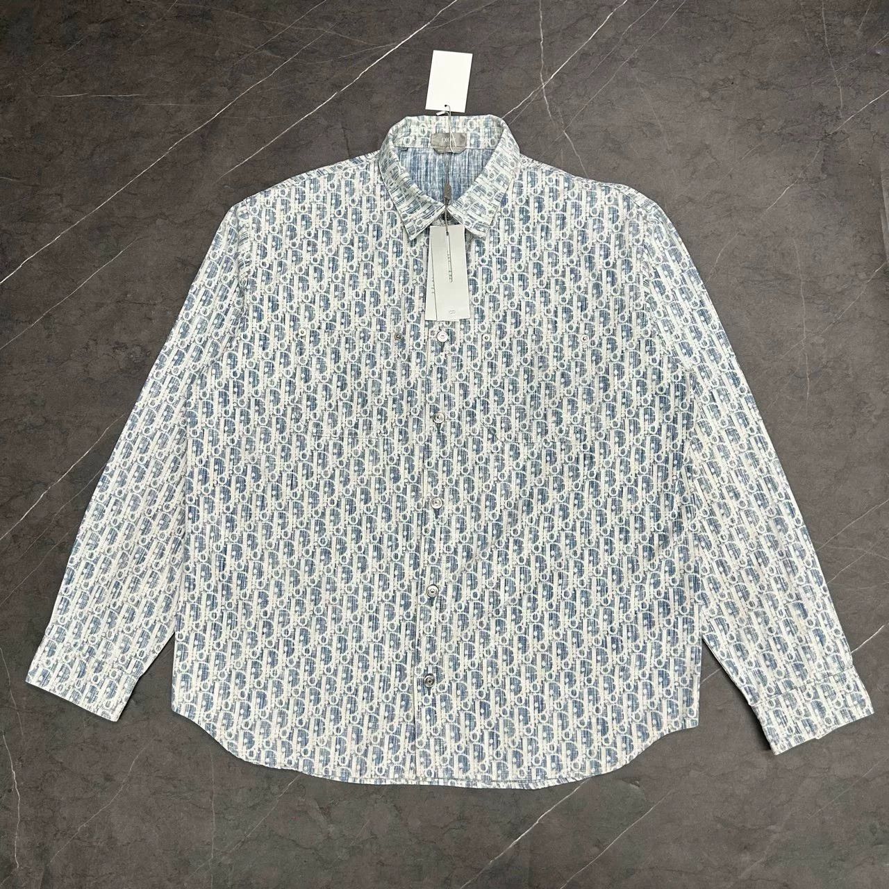 Dior Dior Retro Denim Blue Shirt 41 Men Size US M / EU 48-50 / 2 - 1 Thumbnail