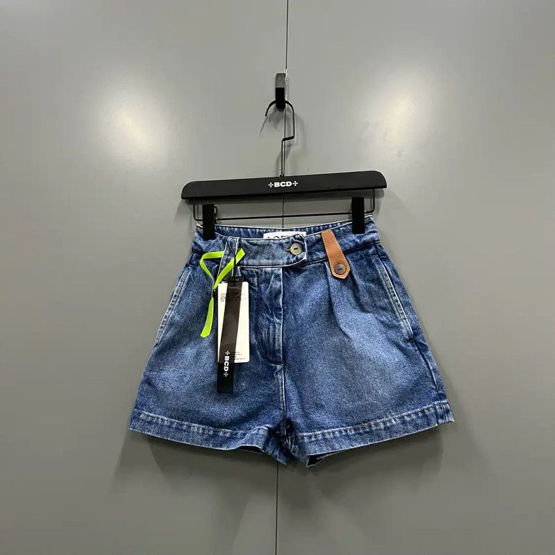 Loewe Summer Blue Cotton Women's Shorts 0089