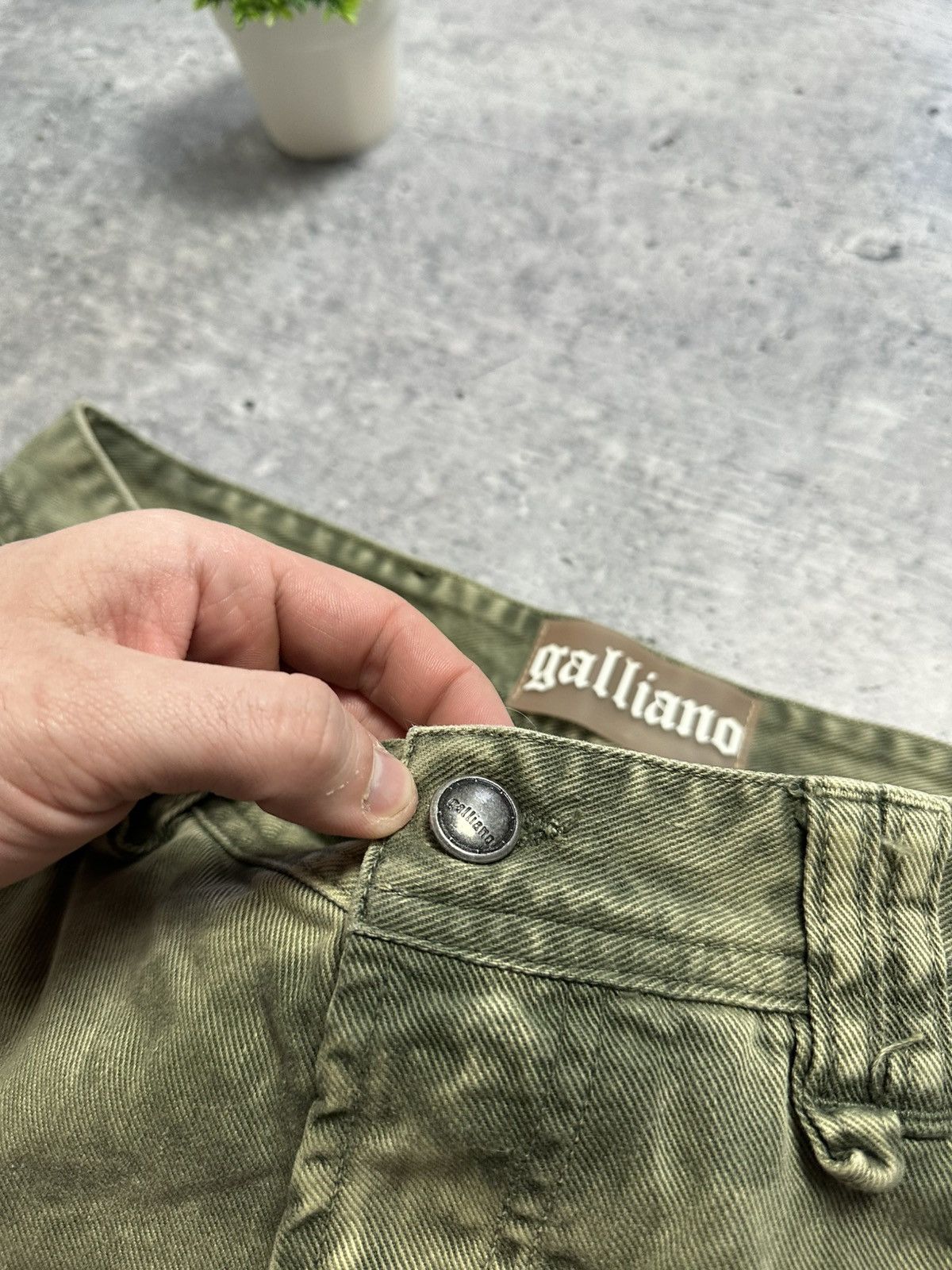 John Galliano Denim Jeans Distressed Italy Luxury Shorts