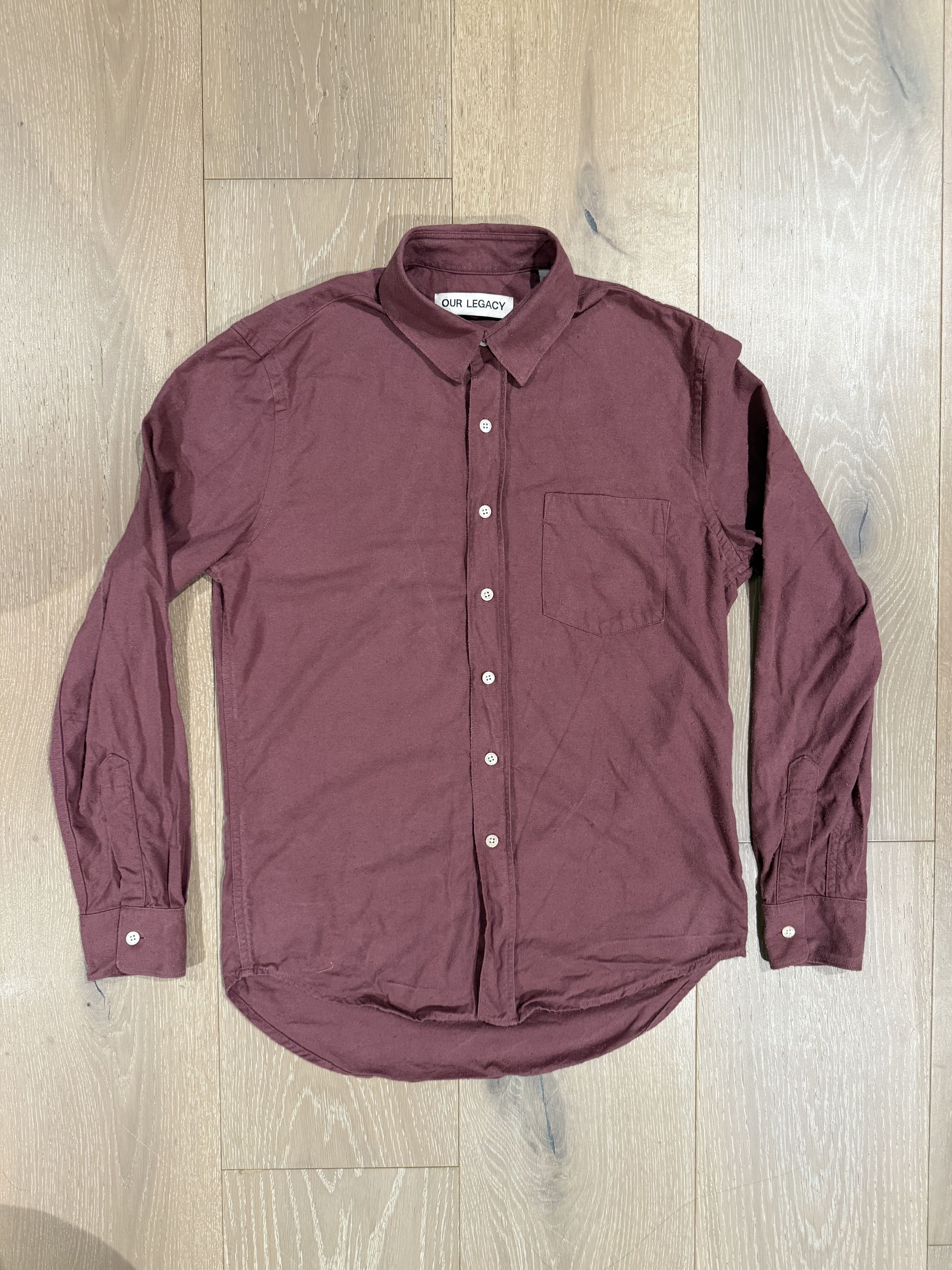 Our Legacy 💚 2022 Our Legacy Silk Noil Classic Shirt Hawthorn Size 44 Size US S / EU 44-46 / 1 - 6 Thumbnail