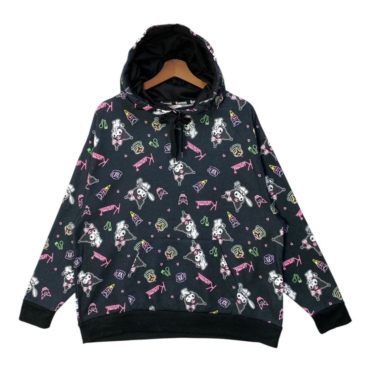 Japanese Brand Japanese Cartoon Kuromi Hoodie Full Print Jumper Size L Size L / US 10 / IT 46 - 1 Thumbnail