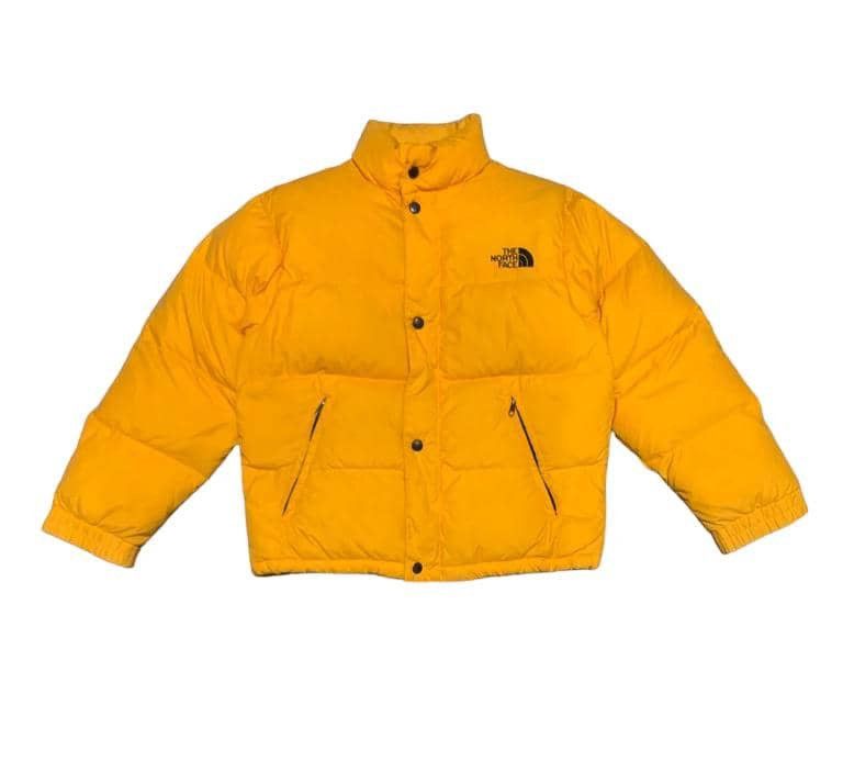 image of The North Face Puffer Jacket For Kids in Yellow (Size XS)
