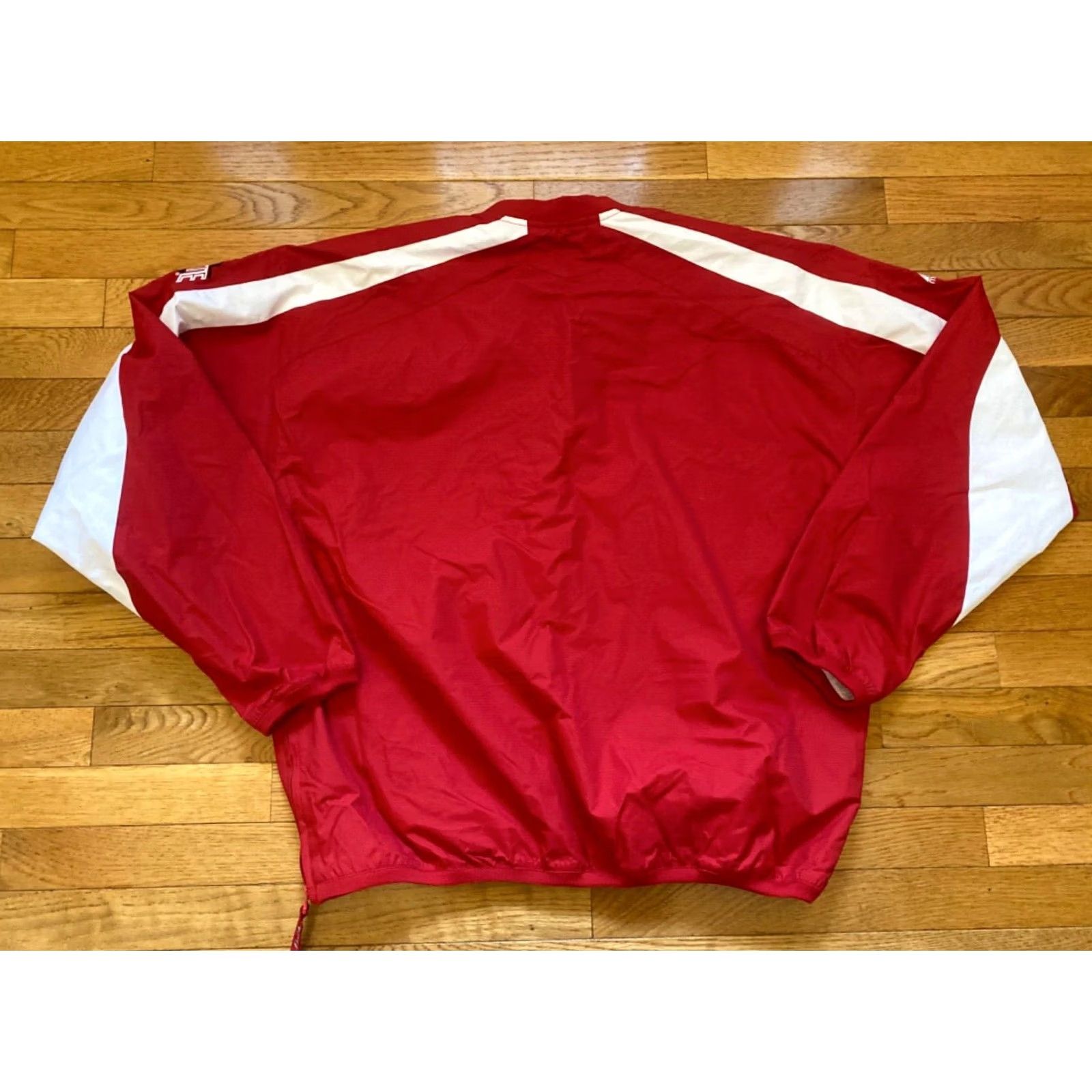 Vintage Majestic Ohio State Buckeyes Jacket Coat Mens L Red 1/2 Zip Bomber Nylon Softshell Size US L / EU 52-54 / 3 - 2 Thumbnail