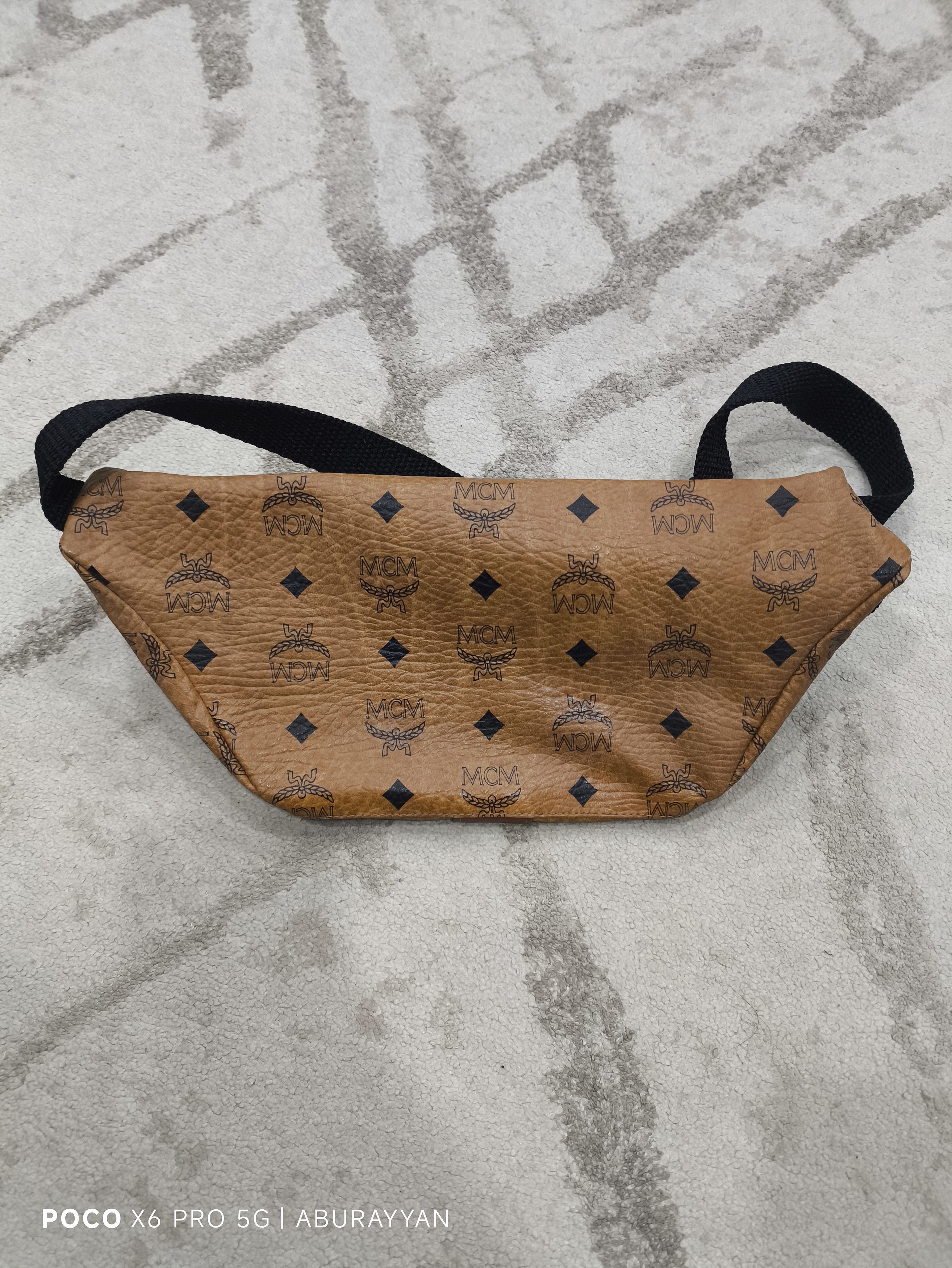 MCM MCM Waistbag Germany Vintage Brown Coated Canvas Size ONE SIZE - 2 Thumbnail
