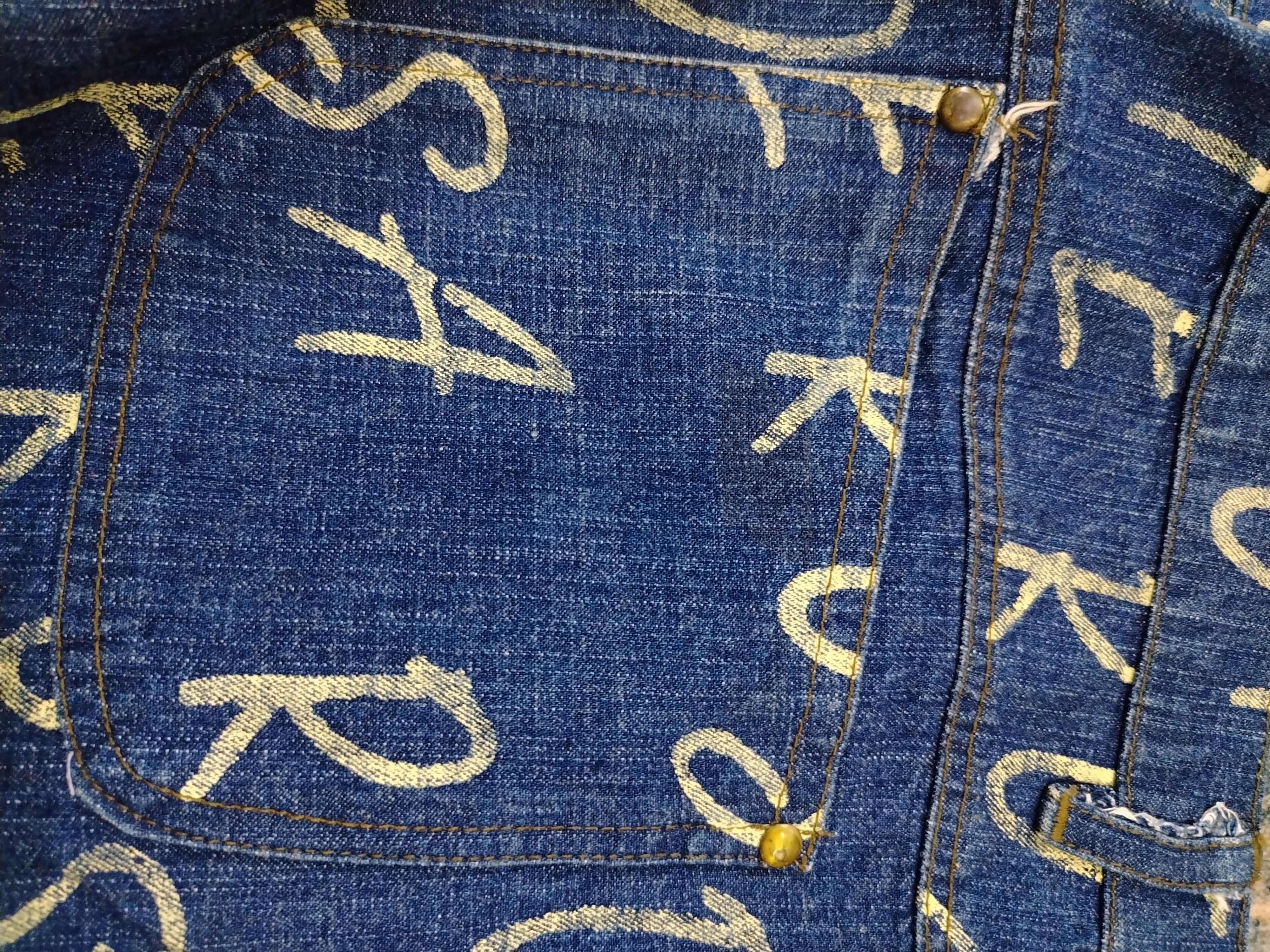 Japanese Brand Rote Rosa AllOver Print Jeans Size 34" / US 12 / IT 48 - 5 Thumbnail