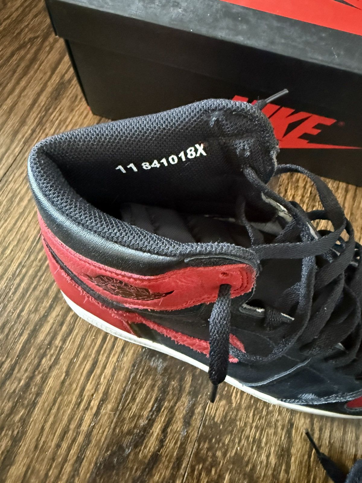 Jordan Brand Jordan 1 bred 2016 Size US 11 / EU 44 - 6 Thumbnail