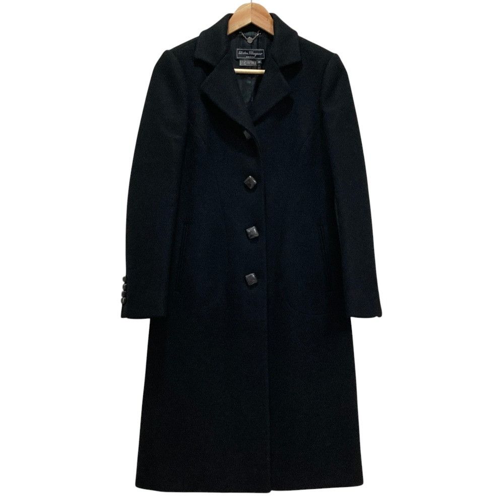 Salvatore Ferragamo Salvatore Ferragamo Salvatore Ferragamo Wool Cashmere Coat Textile Outerwear DUTY FREE for USA Size ONE SIZE - 1 Thumbnail