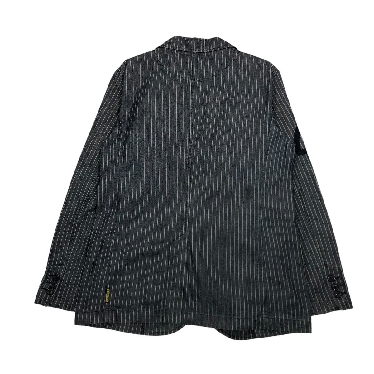 Vintage 🔥VINTAGE HICKORY CHORE WORKER JACKET ARMANI JEANS INDIGO Size US M / EU 48-50 / 2 - 2 Thumbnail