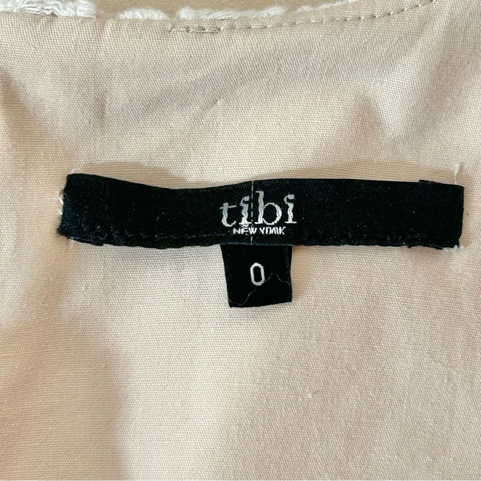 Tibi Tibi Sonoran Sleeveless Eyelet Shift Dress Size 0 Ivory Size XS / US 0-2 / IT 36-38 - 12 Thumbnail