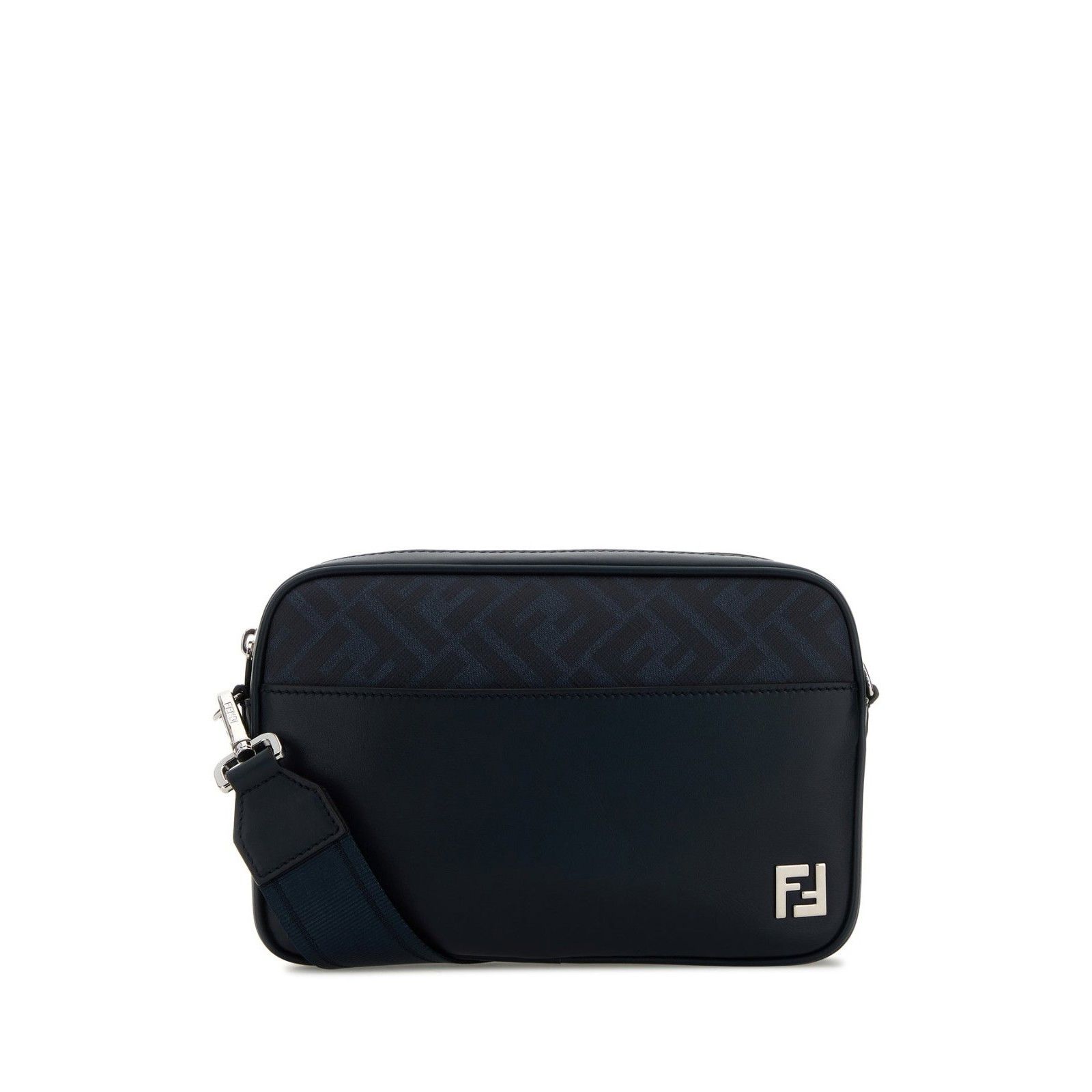 FENDI Squared FF $1650 Navy Camera Case Bag New & Authentic