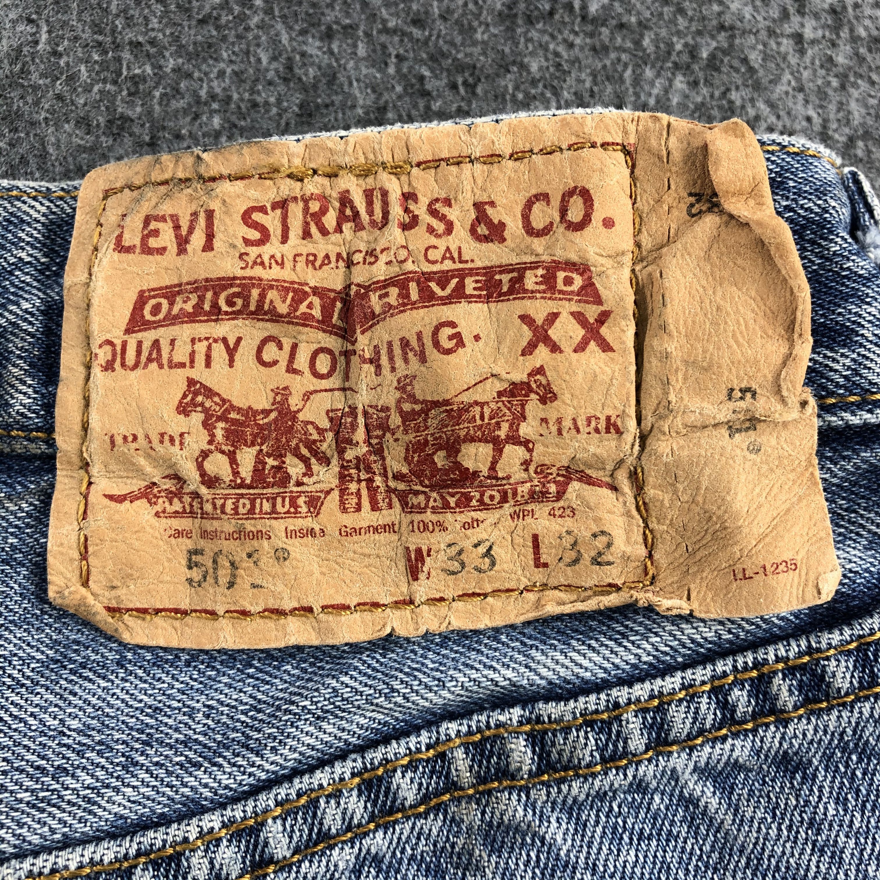 Levi's Vintage 90s Blue Wash Levis 501 Jeans-J2044 Size US 33 - 5 Thumbnail