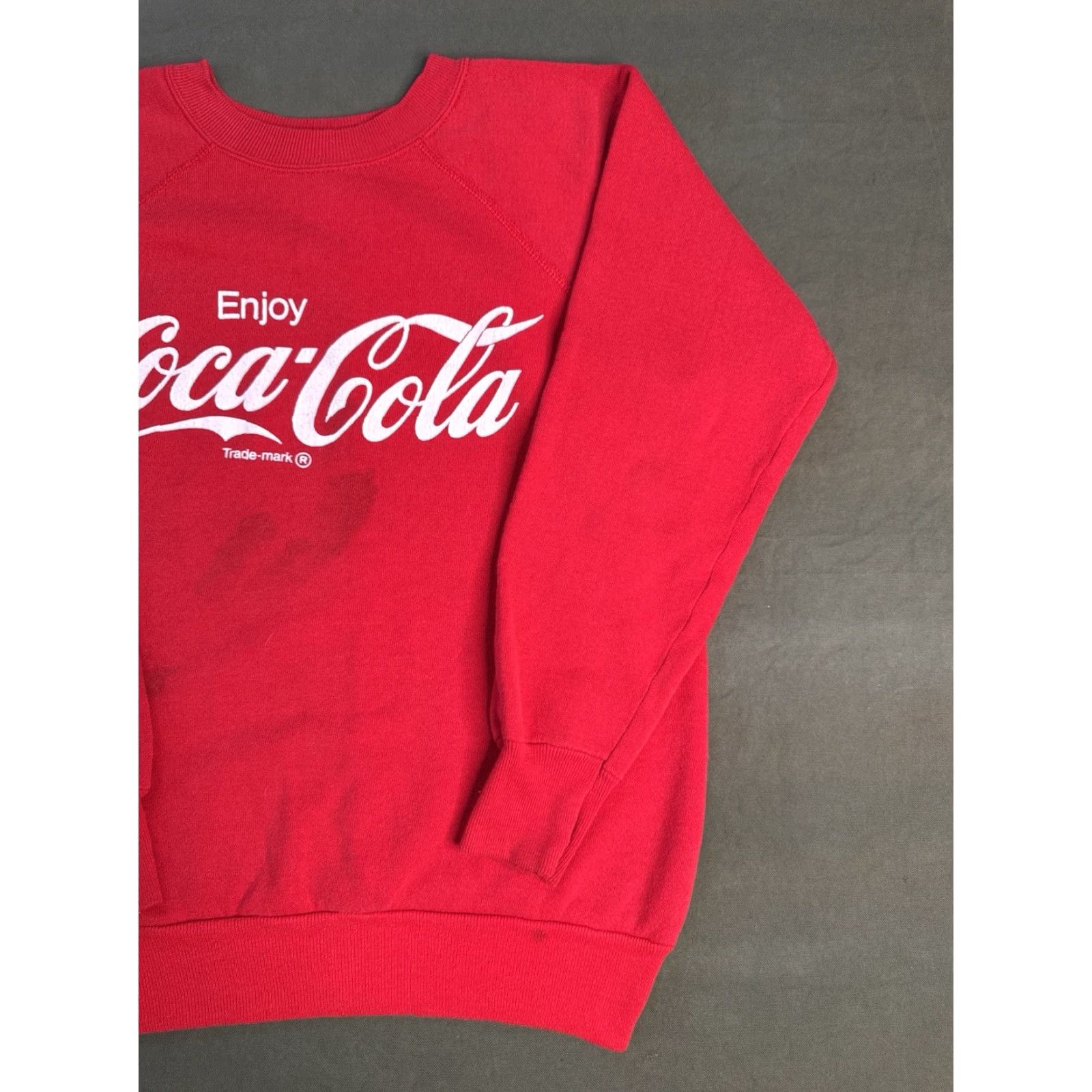 Vintage VINTAGE Coca Cola Crewneck Sweatshirt Red USA Made Mens Medium Panhill 80s 90s Classic Raglan Front Print Knit Pullover Sweatshirt Mens Size US M / EU 48-50 / 2 - 3 Thumbnail