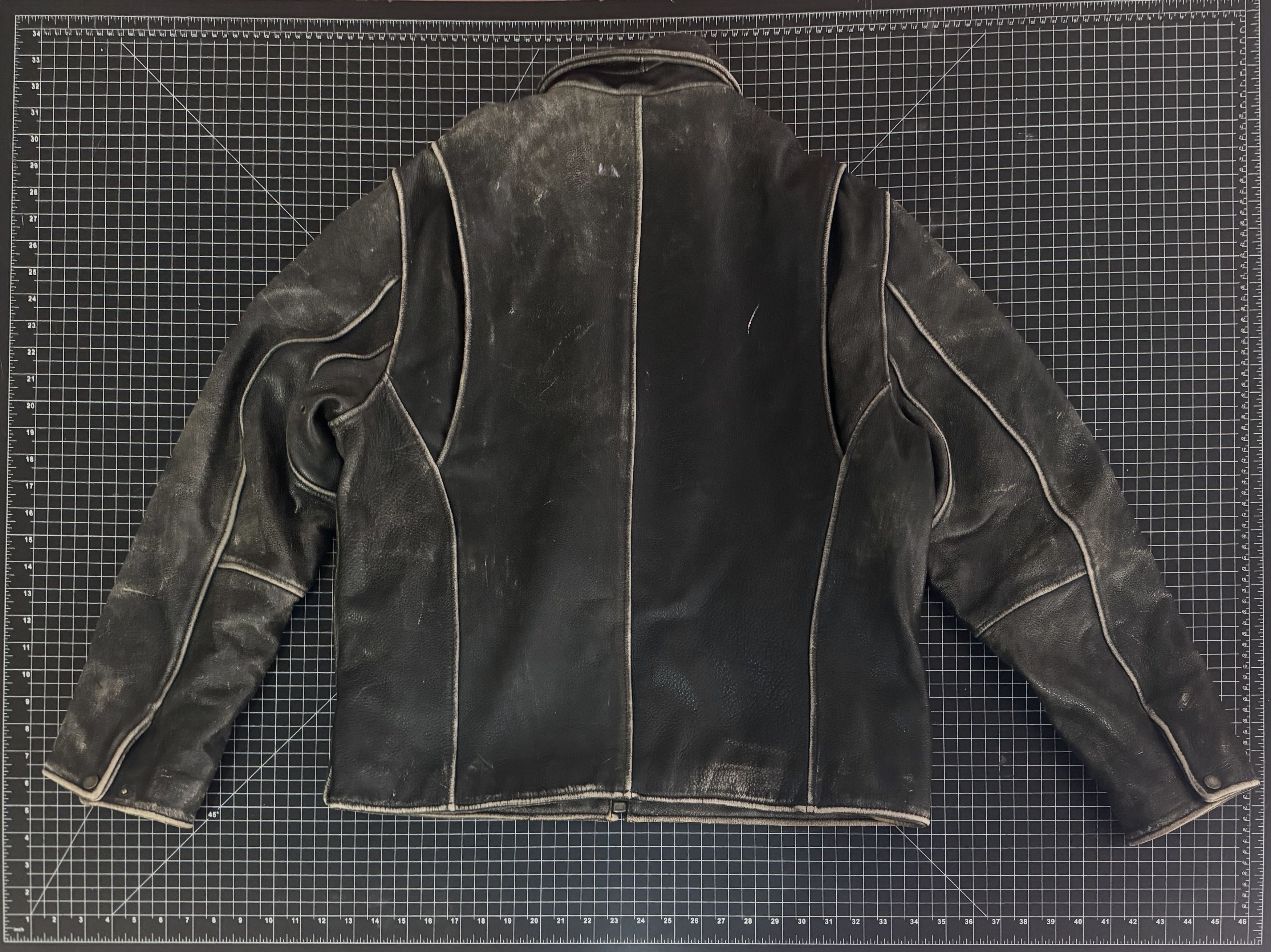 Vintage Distressed Leather Jacket Size US L / EU 52-54 / 3 - 3 Thumbnail