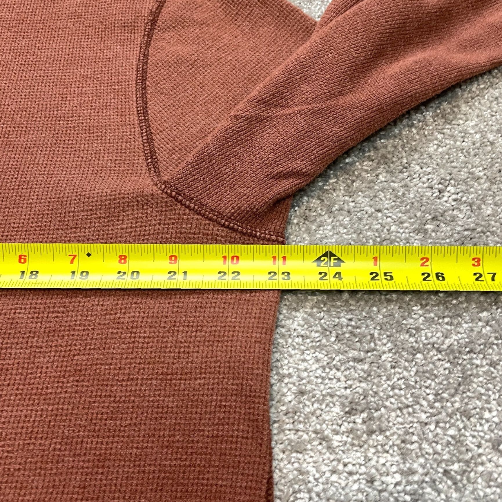 Vintage Sonoma Shirt Mens XL Long Sleeve Orange Thermal Solid Crew Neck Knit Size US XL / EU 56 / 4 - 6 Thumbnail