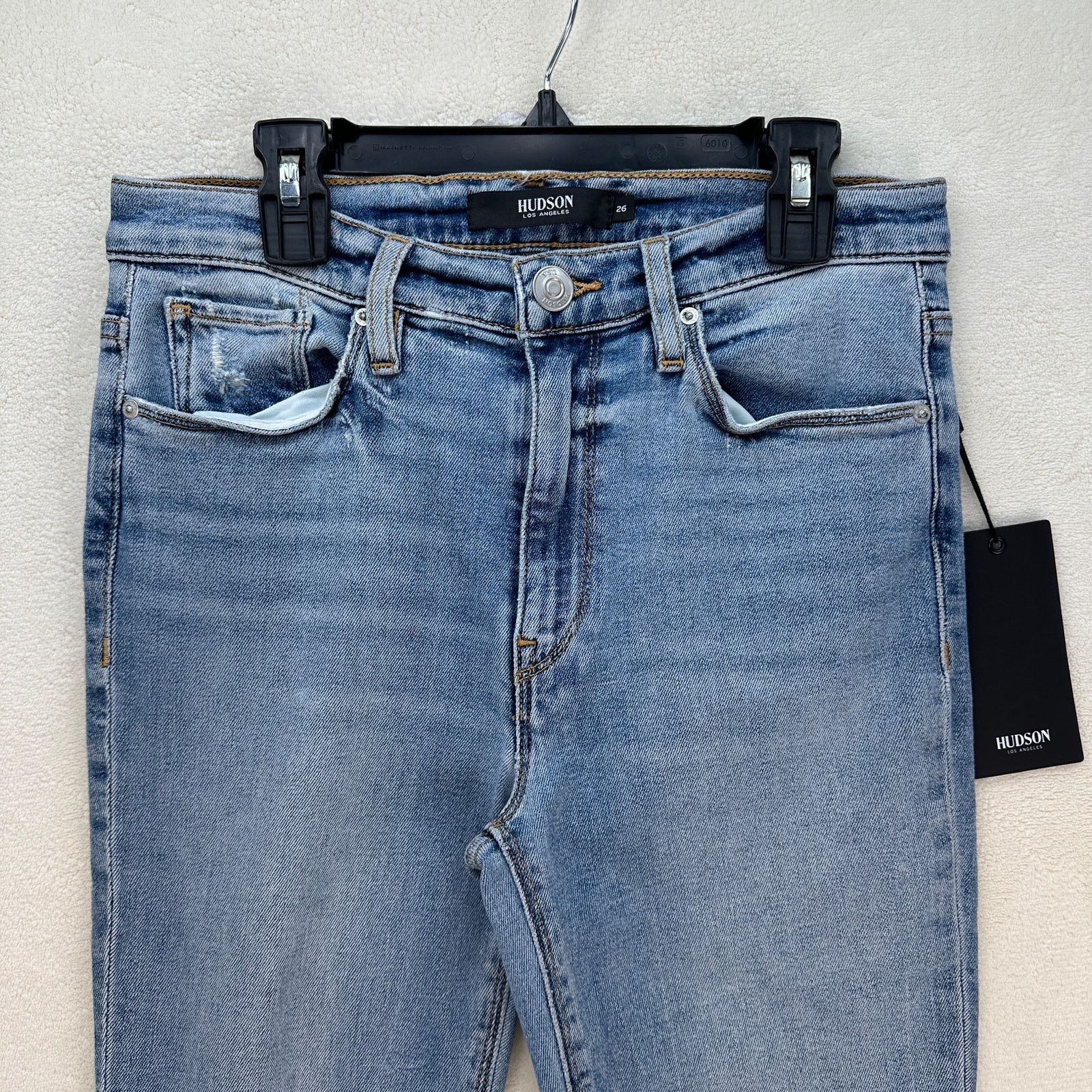 Hudson HUDSON JEANS WOMEN'S 26 BARBARA HIGH-WAIST SUPER SKINNY ANKL Size 26" / US 2 / IT 38 - 2 Thumbnail