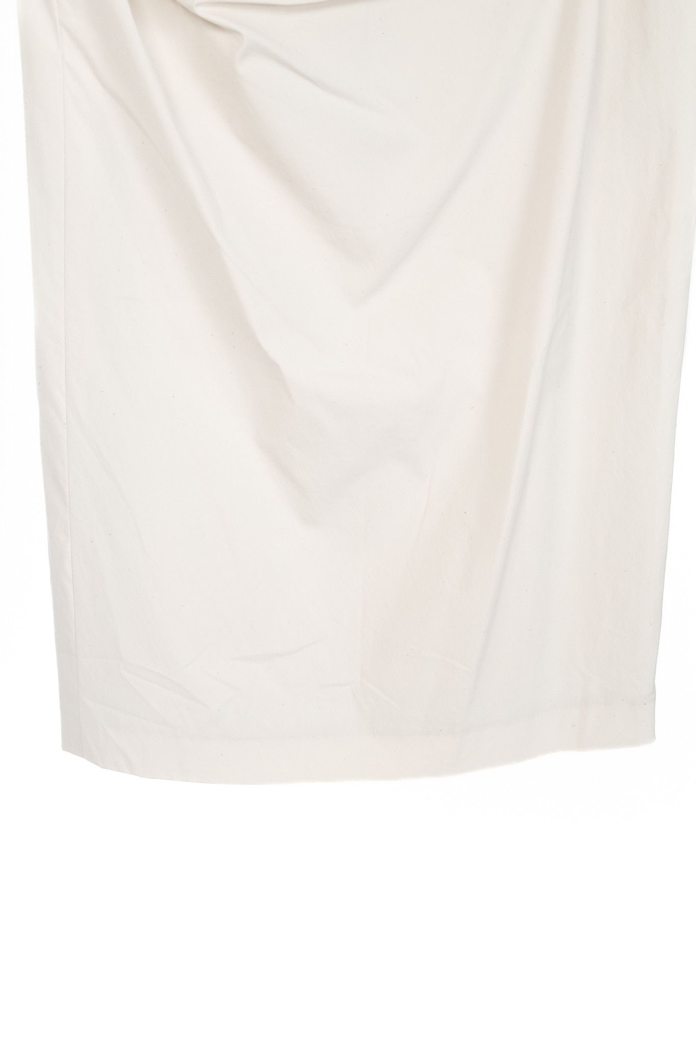 Brunello Cucinelli Brunello Cucinelli Ivory Pleated-Waist Cotton Pencil Skirt Size 27" / US 4 / IT 40 - 5 Thumbnail