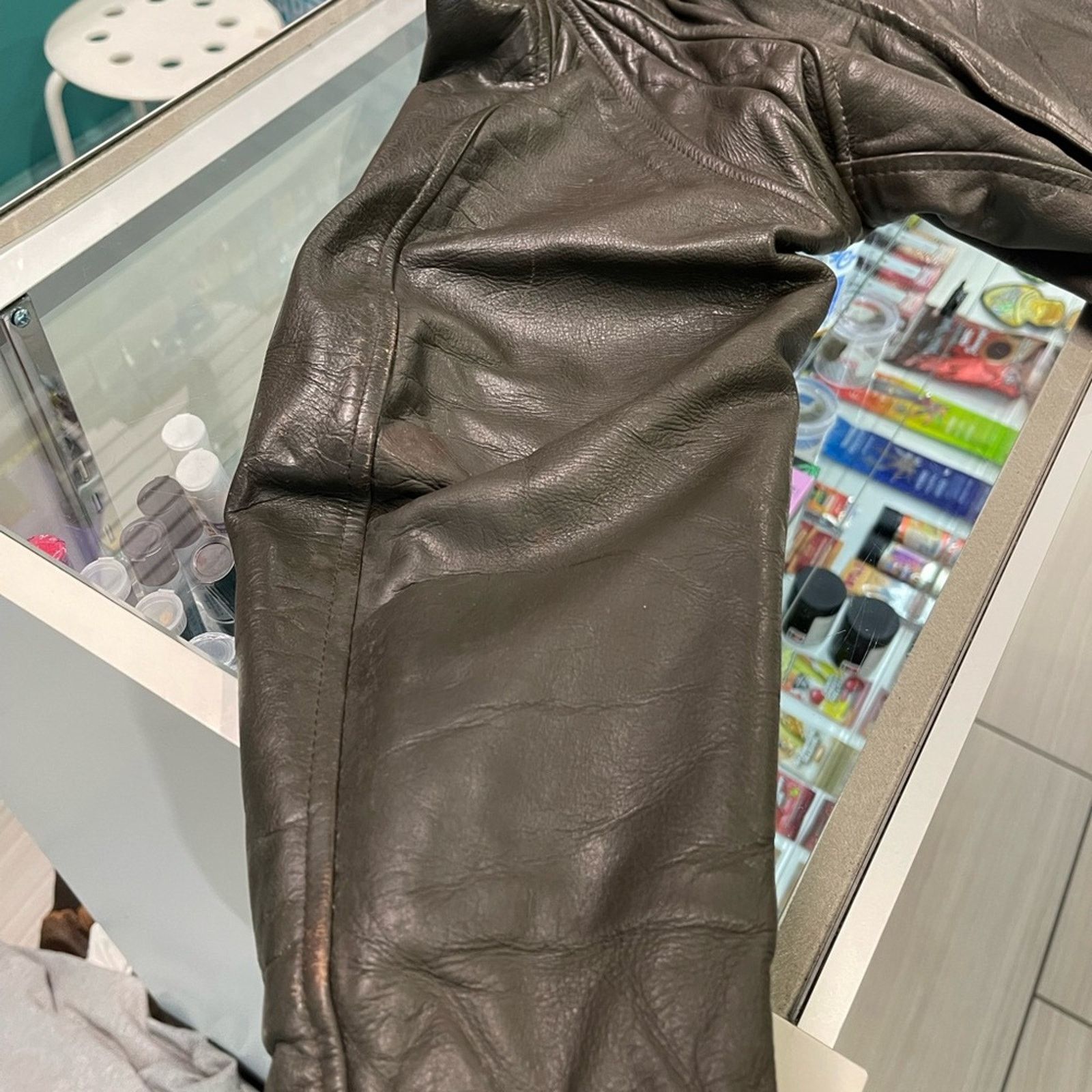 Vintage Vtg WW2 Marine Corp Cockpit Top Gun G-1 Leather Jacket Size US L / EU 52-54 / 3 - 14 Thumbnail