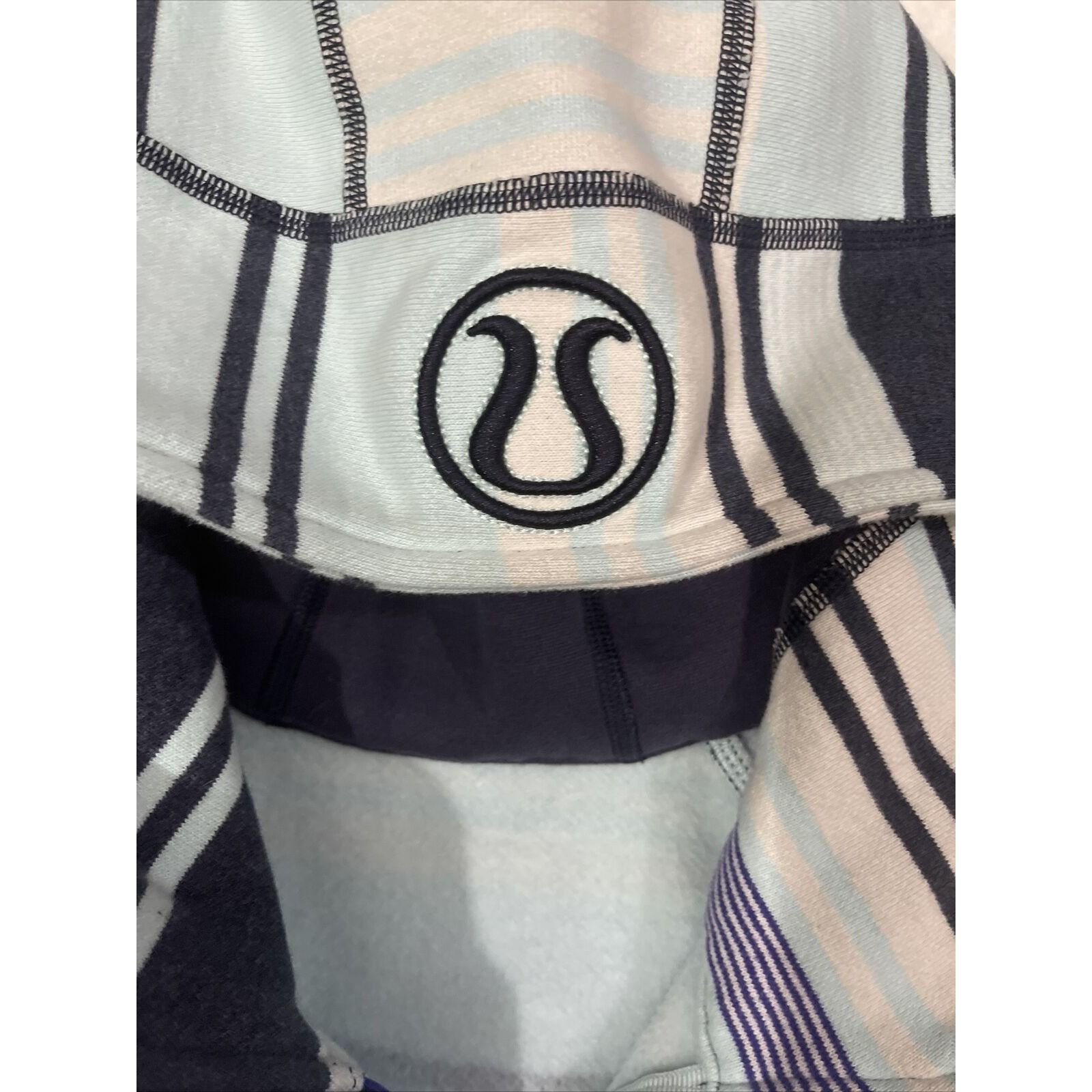 Lululemon LULULEMON hoodie 4 blue white striped BLT11 Grailed