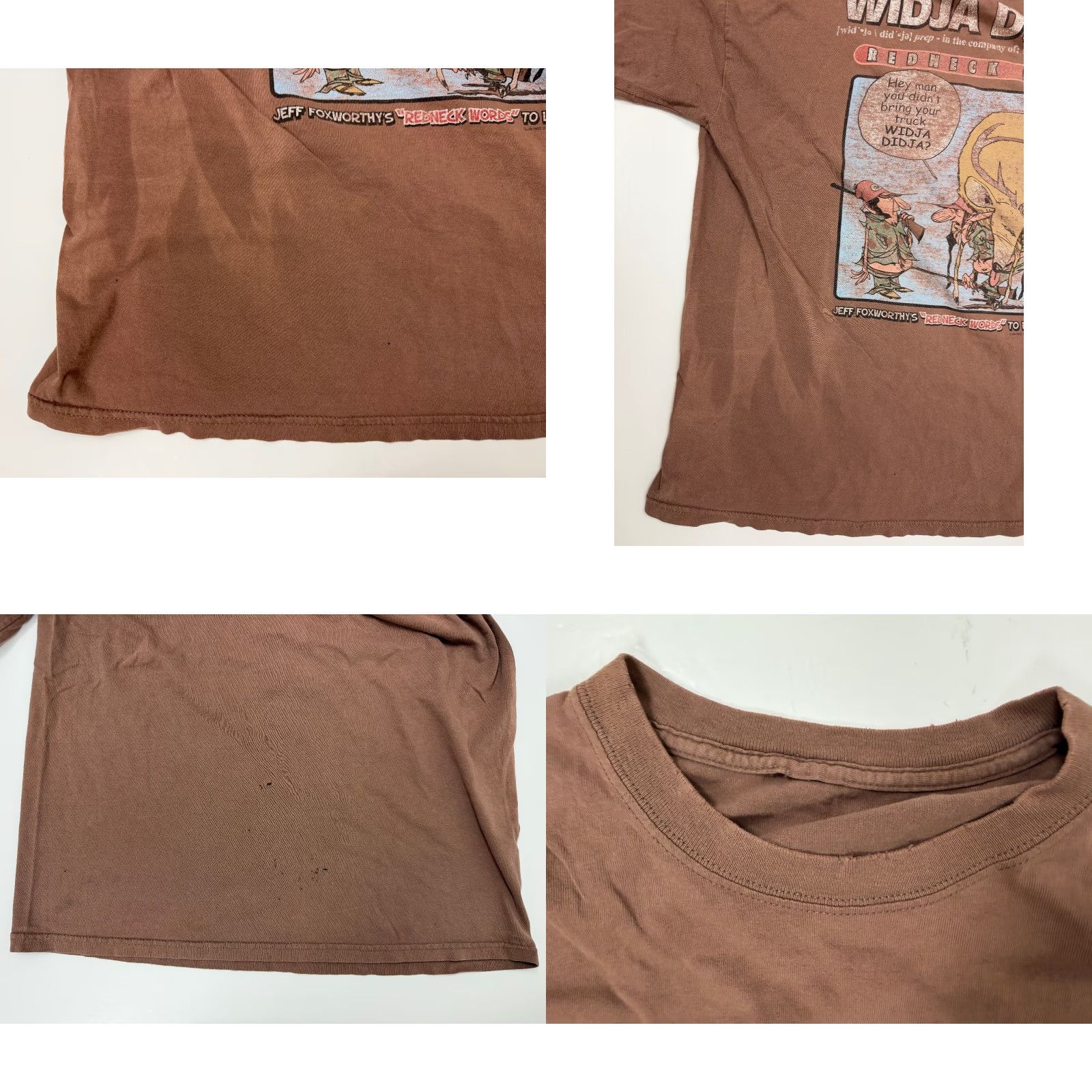 Vintage VINTAGE Jeff Foxworthy Shirt Large Redneck Comedy Deer Hunting Distressed Grunge Size US L / EU 52-54 / 3 - 8 Thumbnail
