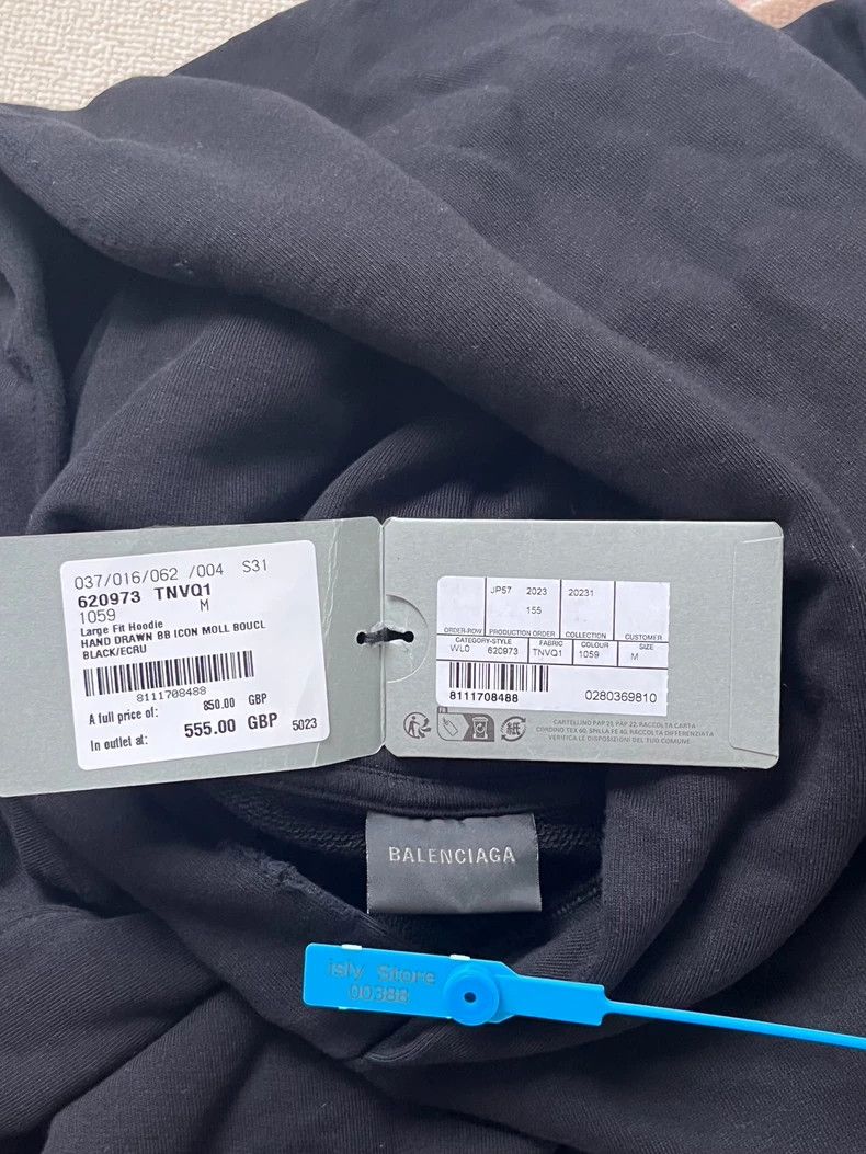 Balenciaga Balenciaga Letter Logo printed hooded long sleeve sweatshi Size M / US 6-8 / IT 42-44 - 5 Thumbnail