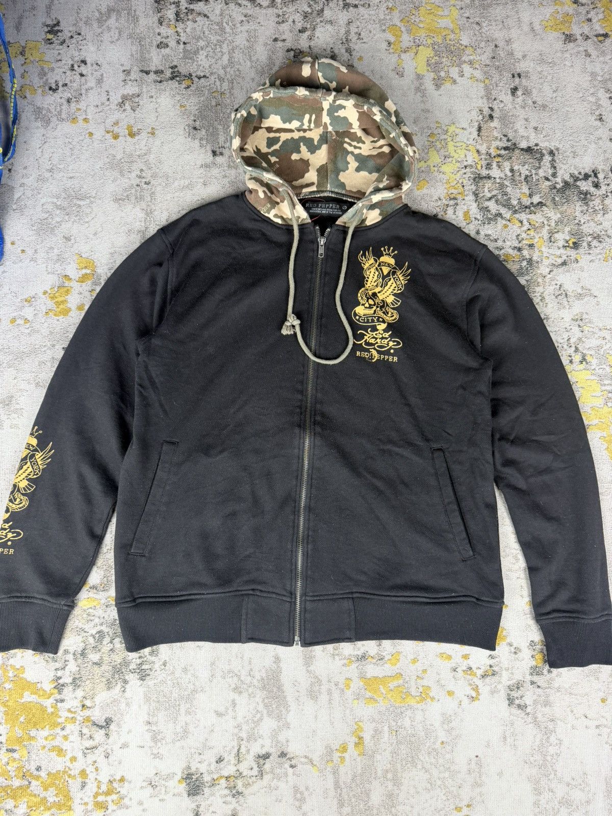 Ed Hardy Rare Red Pepper X Ed Hardy Tatoo Hoodie Size US M / EU 48-50 / 2 - 4 Thumbnail